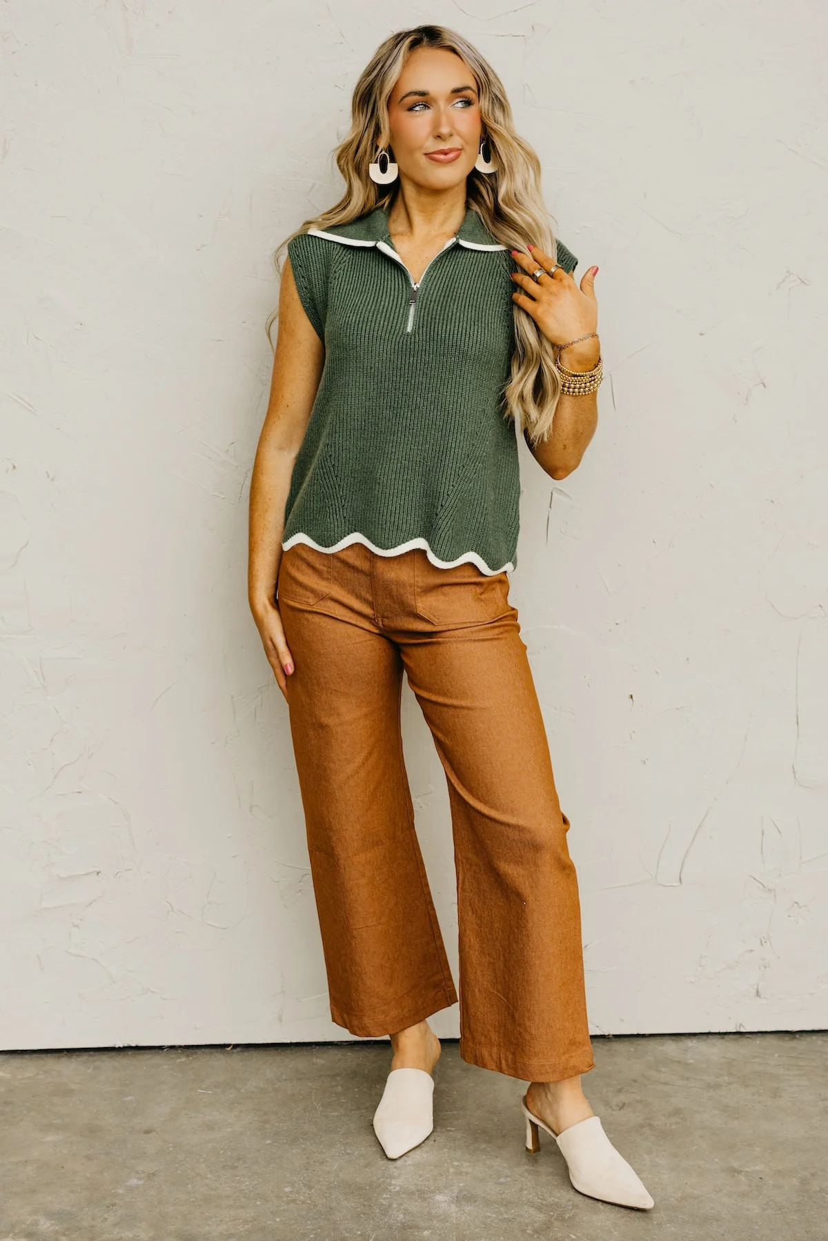 The Harley Quarter Zip Sweater Top - Image 2
