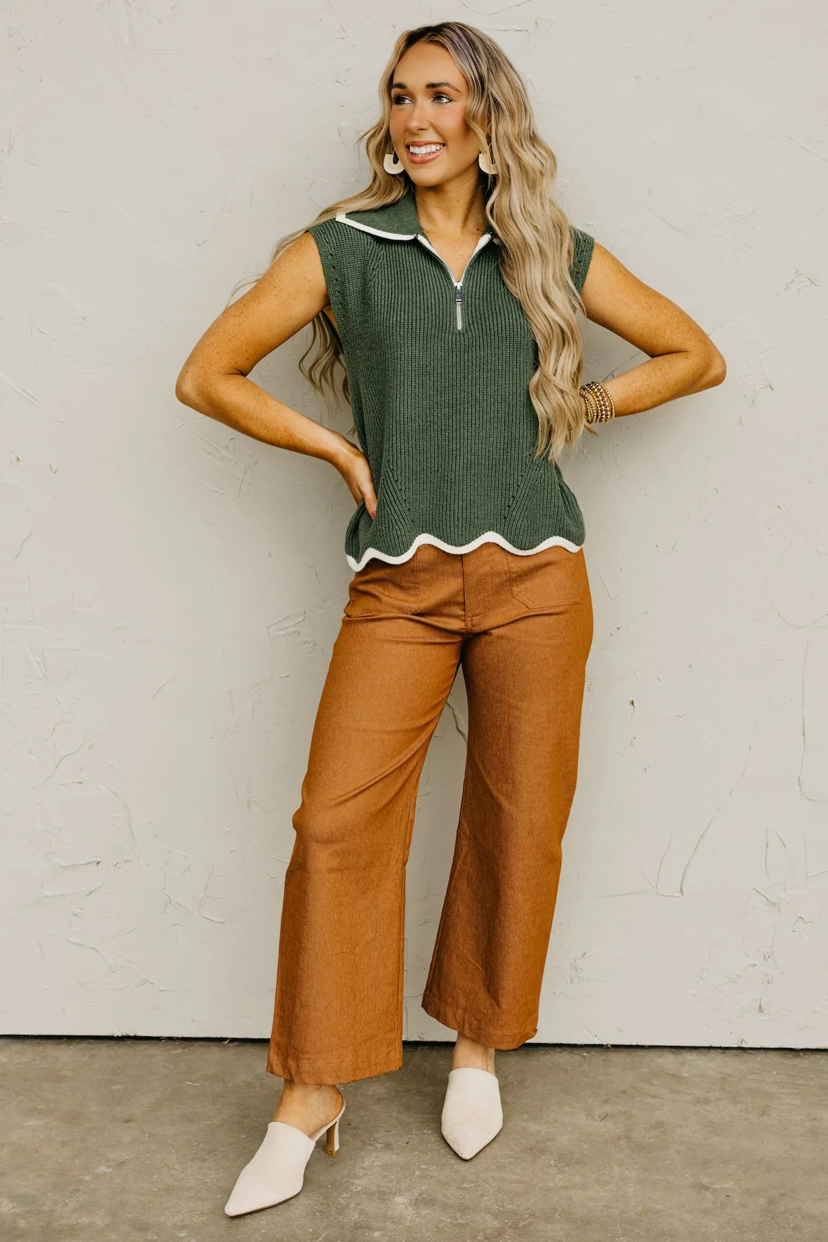 The Harley Quarter Zip Sweater Top - Image 4
