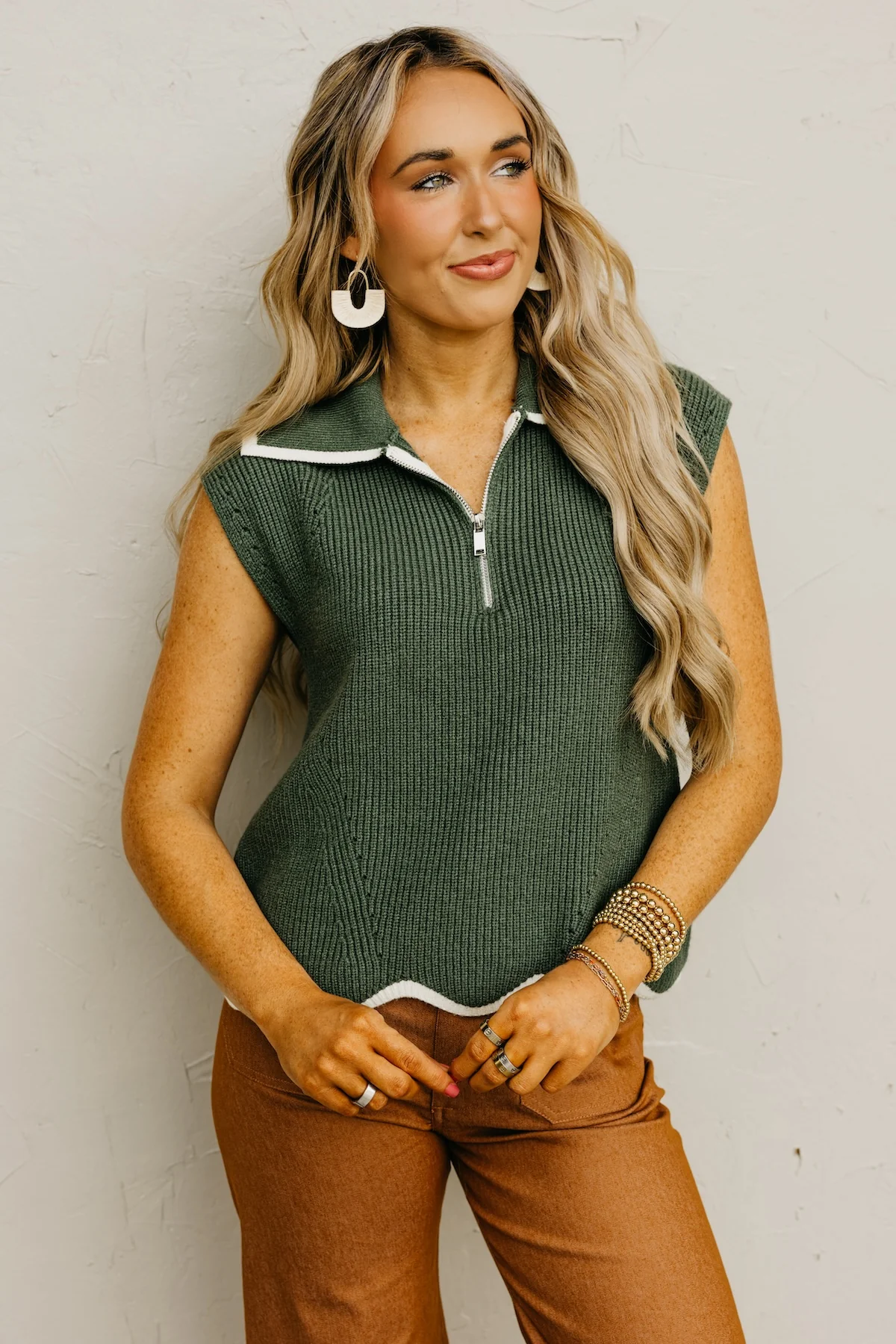 The Harley Quarter Zip Sweater Top - Image 7