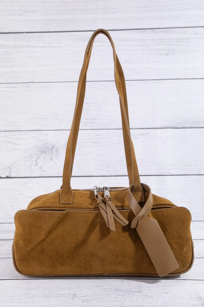 The Haven Suede Shoulder Bag - Image 3