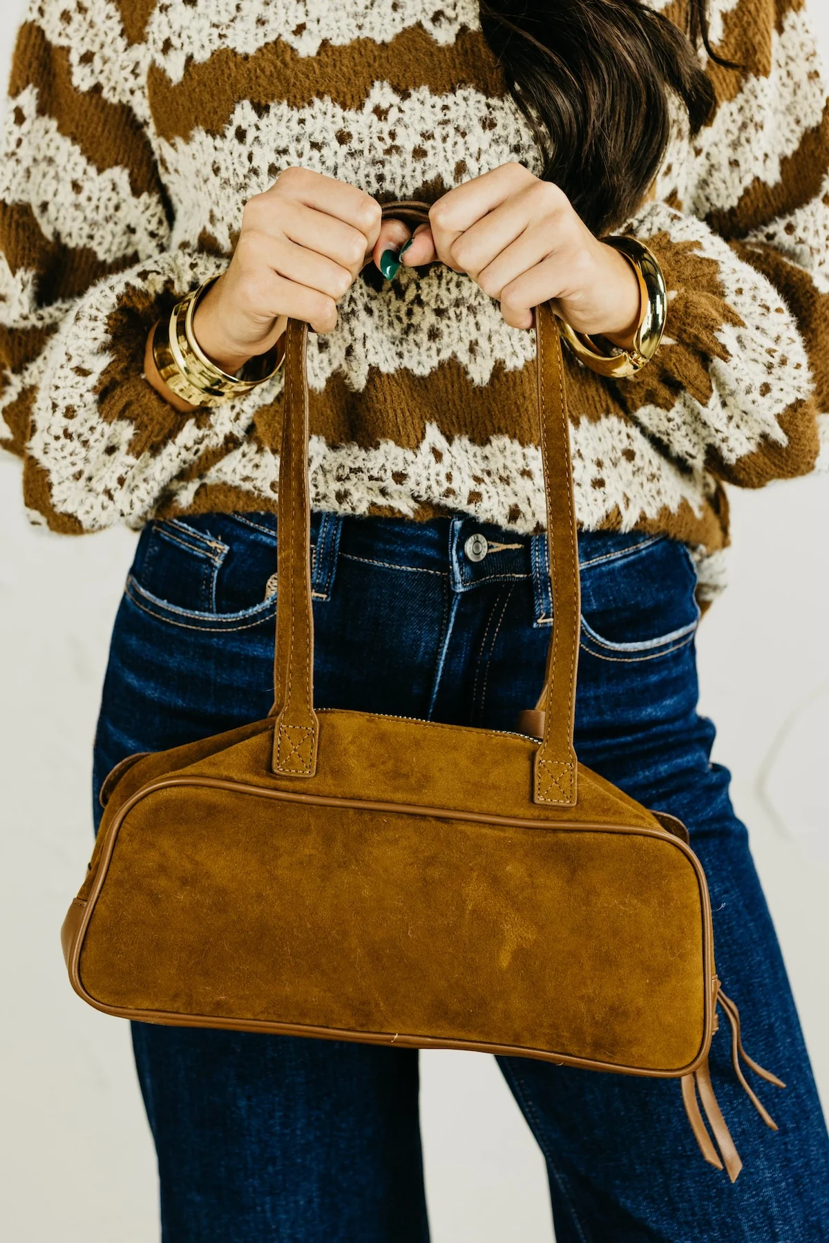 The Haven Suede Shoulder Bag - Image 4