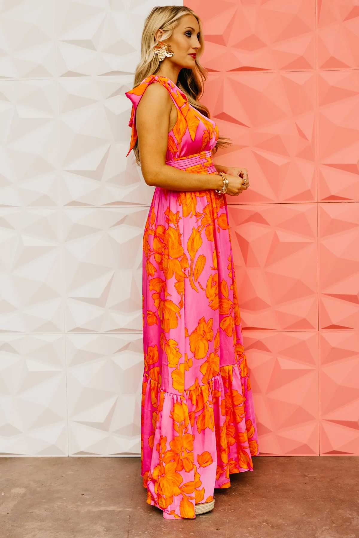The Hayzel Floral One-Shoulder Maxi Dress - Image 18