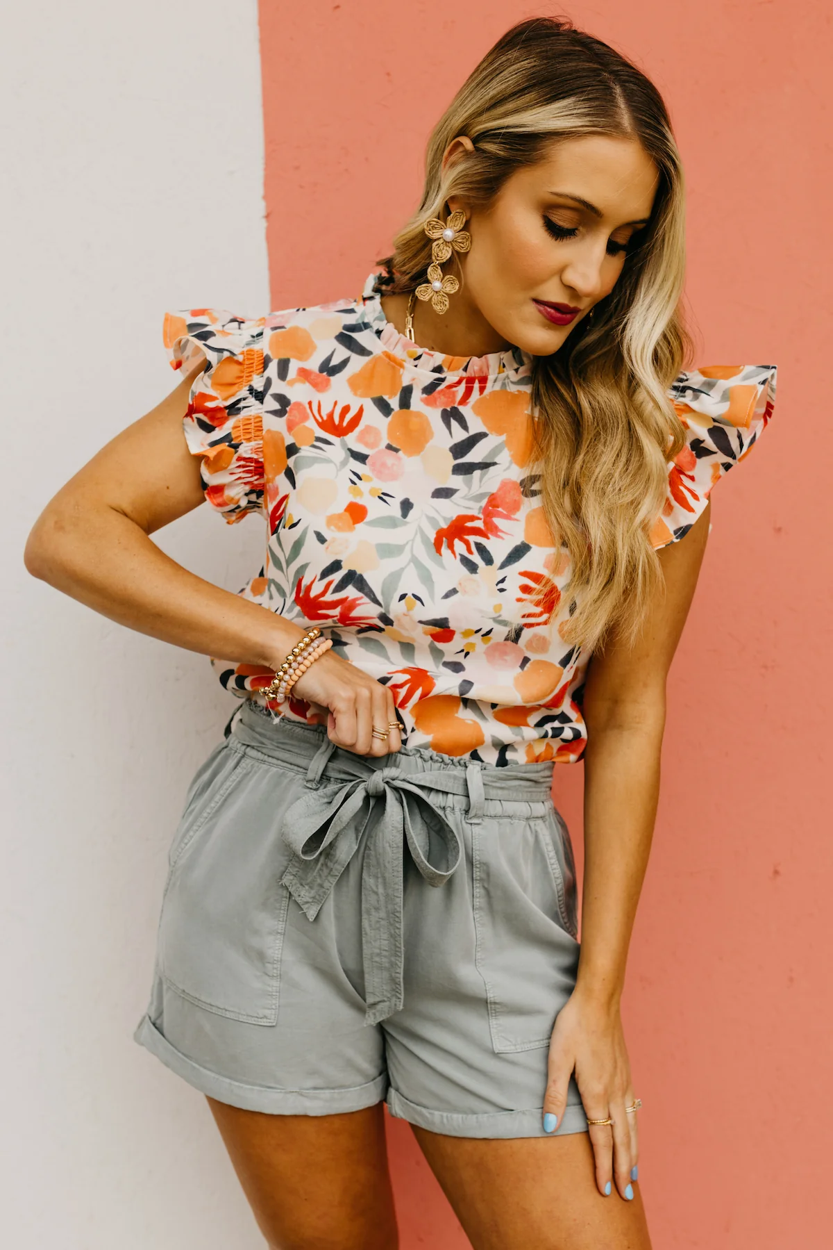 The Heidi Ruffle Sleeve Blouse - Image 10