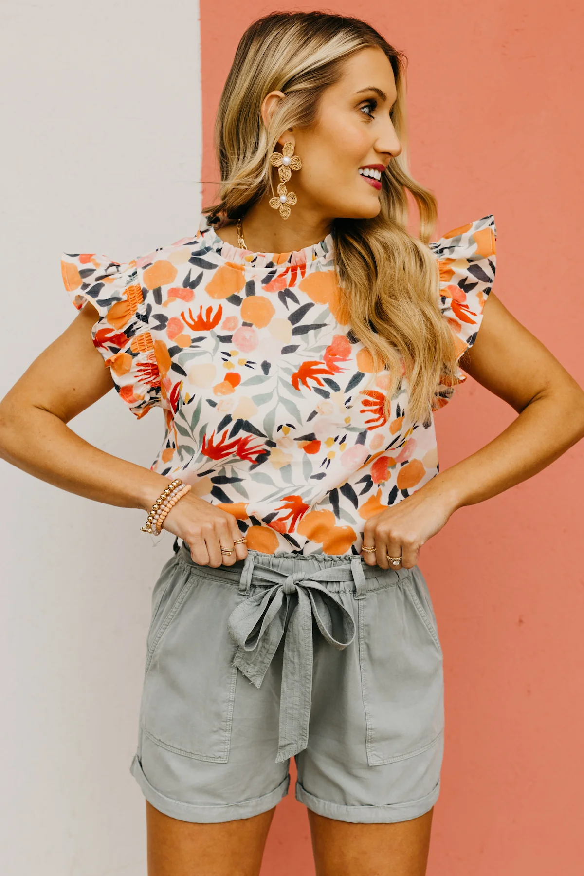The Heidi Ruffle Sleeve Blouse - Image 11