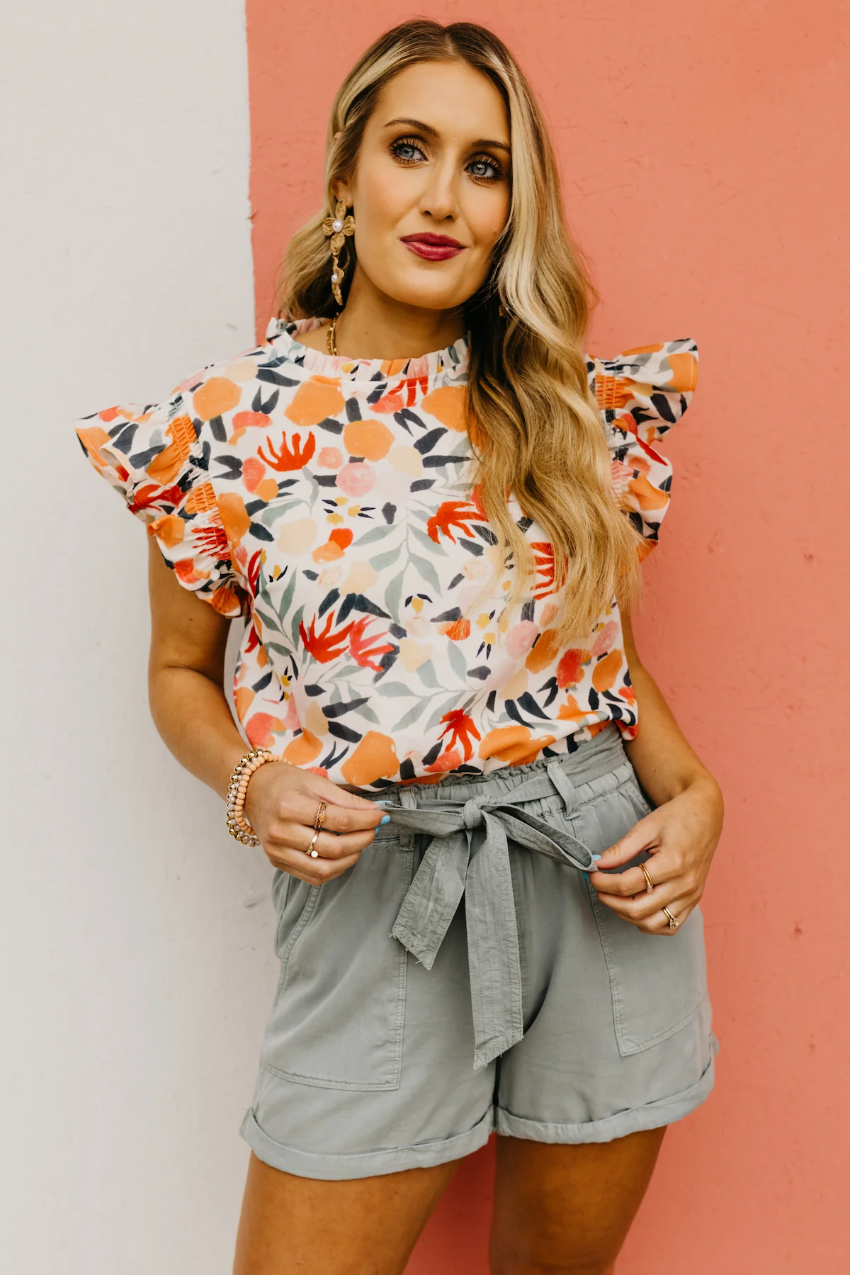 The Heidi Ruffle Sleeve Blouse - Image 12