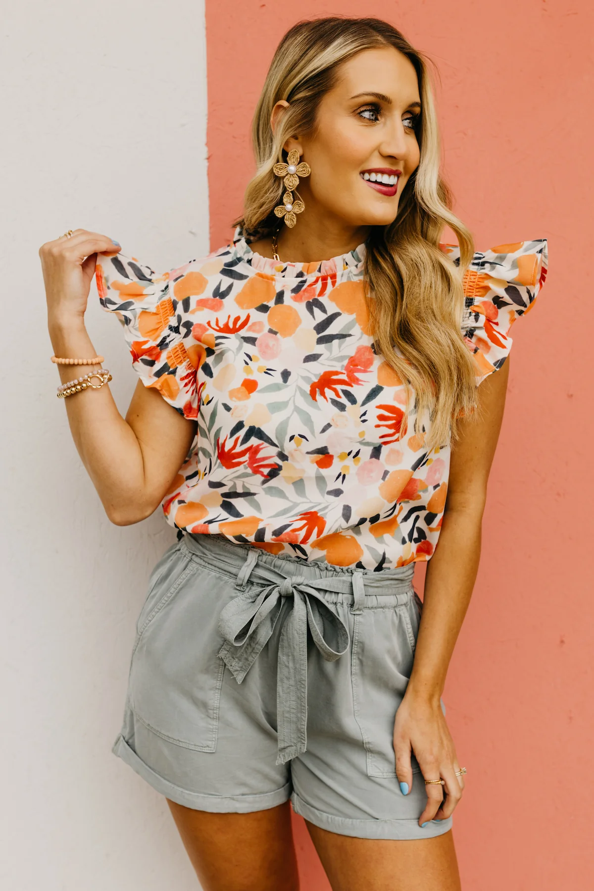 The Heidi Ruffle Sleeve Blouse - Image 15