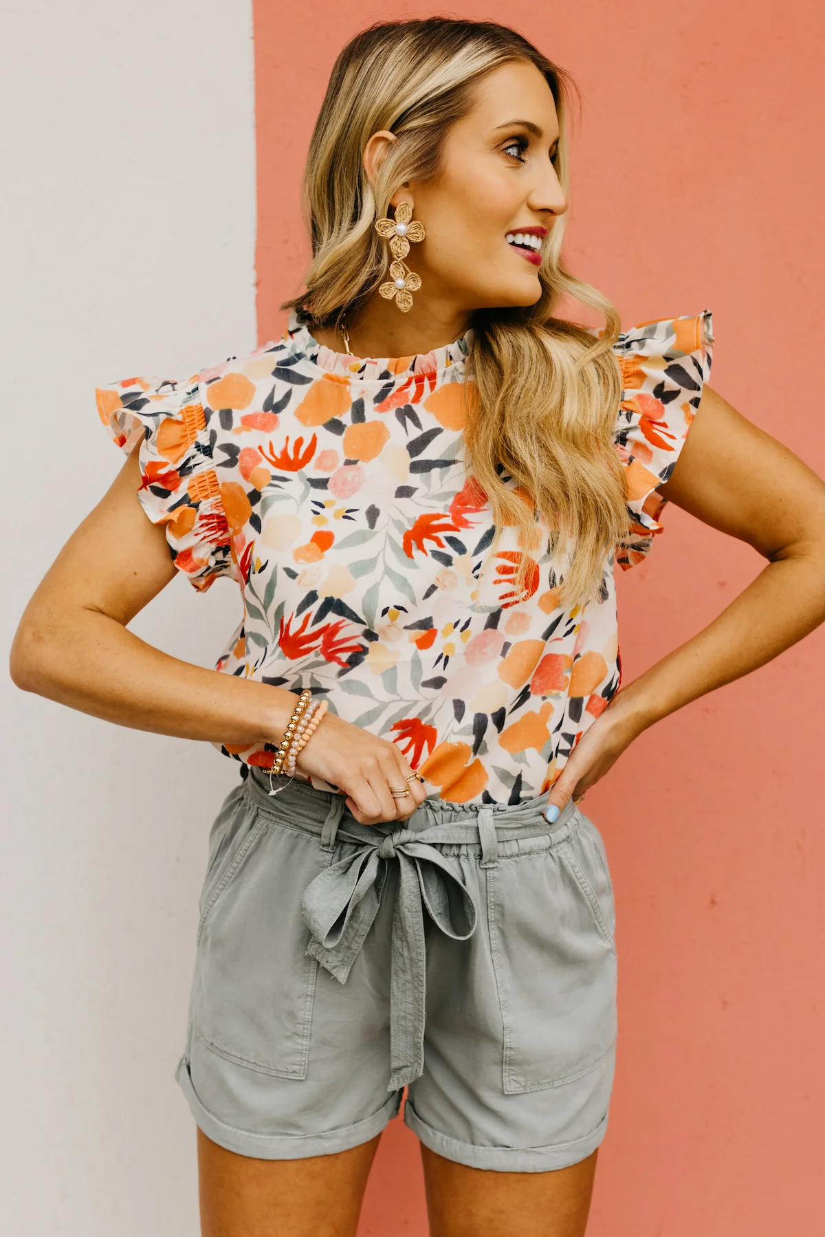The Heidi Ruffle Sleeve Blouse - Image 17