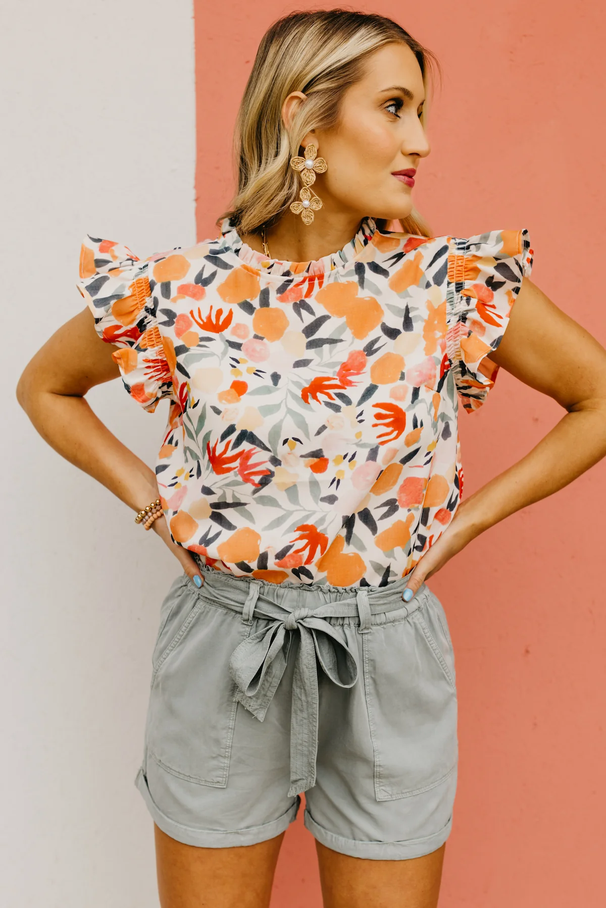 The Heidi Ruffle Sleeve Blouse - Image 18