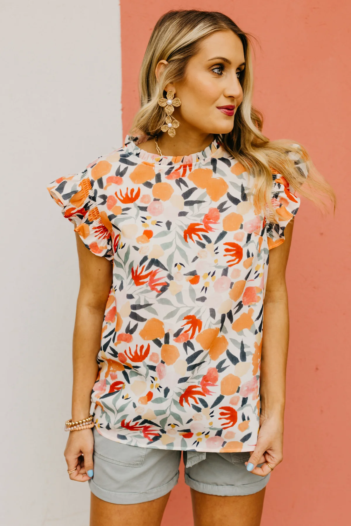 The Heidi Ruffle Sleeve Blouse - Image 19