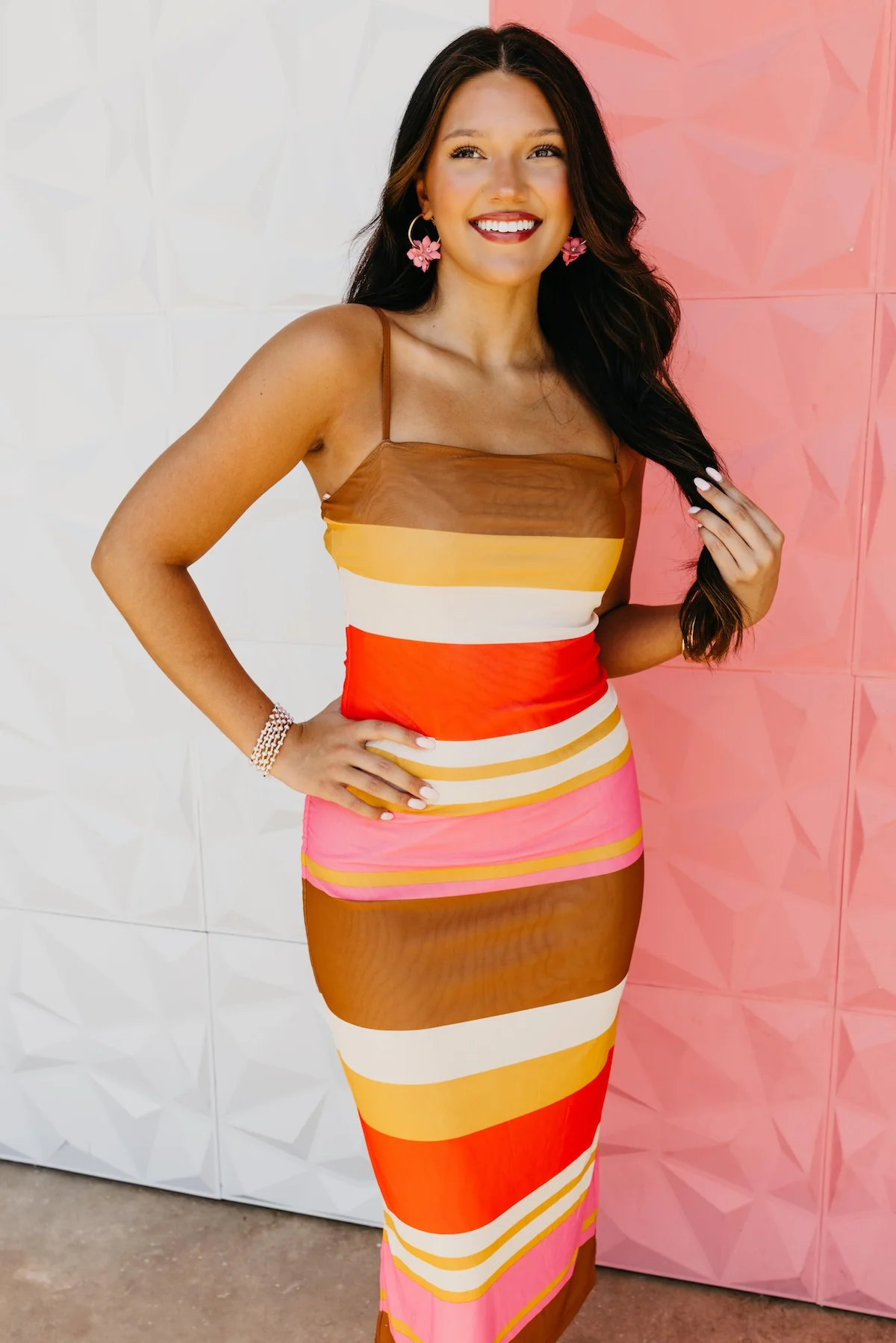 The Helen Mesh Midi Dress - Image 6