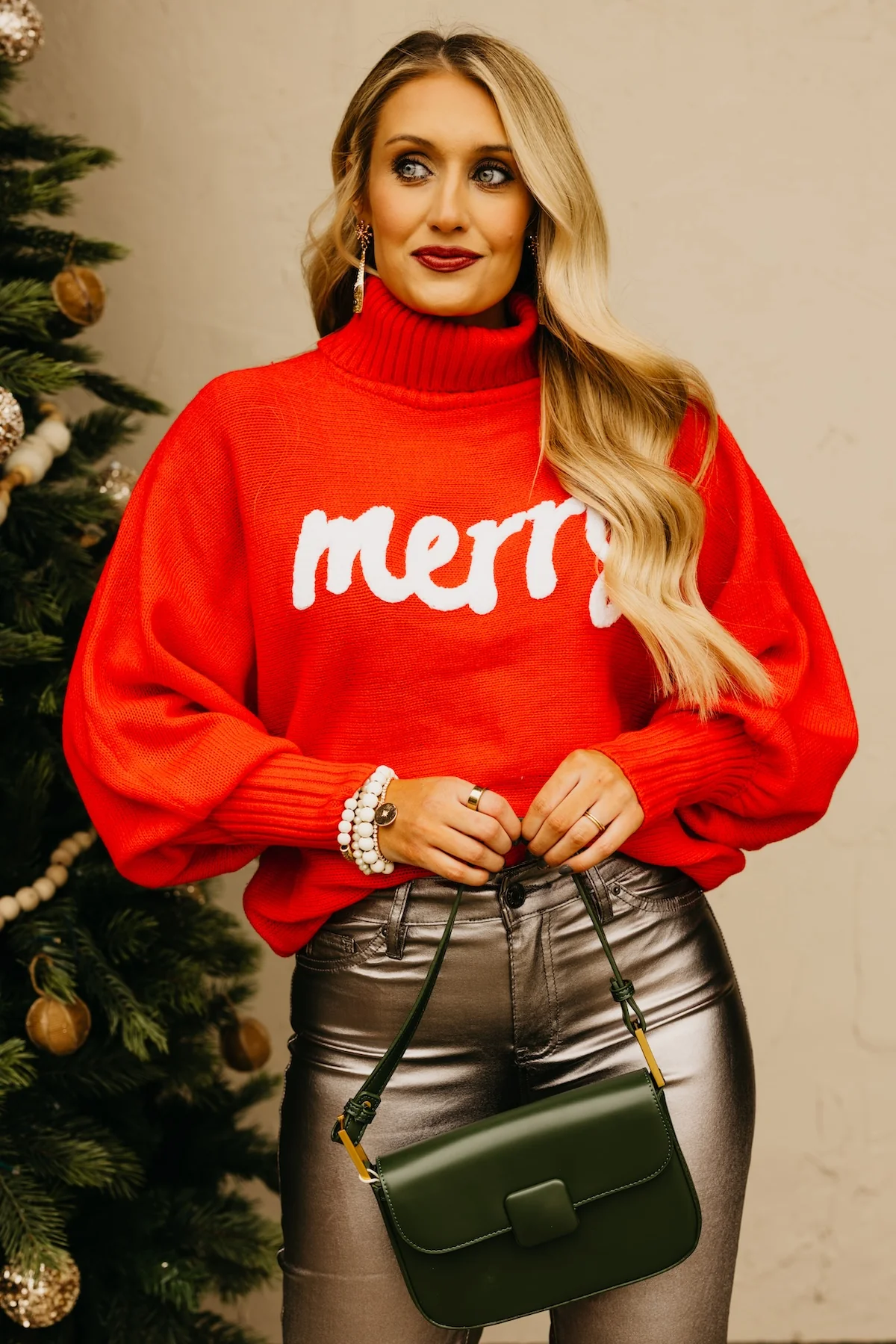 The Holiday Wishes High Neck Sweater - Image 5
