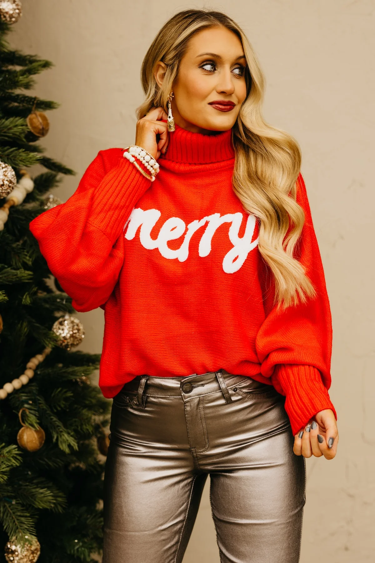 The Holiday Wishes High Neck Sweater - Image 8