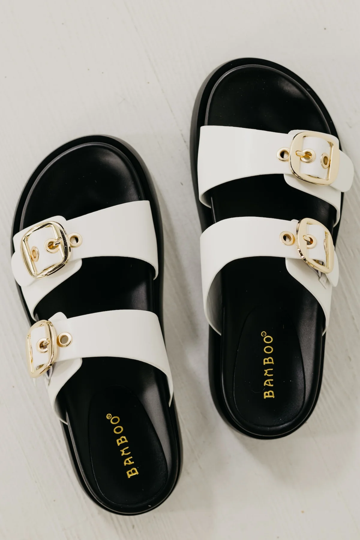 The Hottie Chunky Slip On Two Strap Sandal - Image 2
