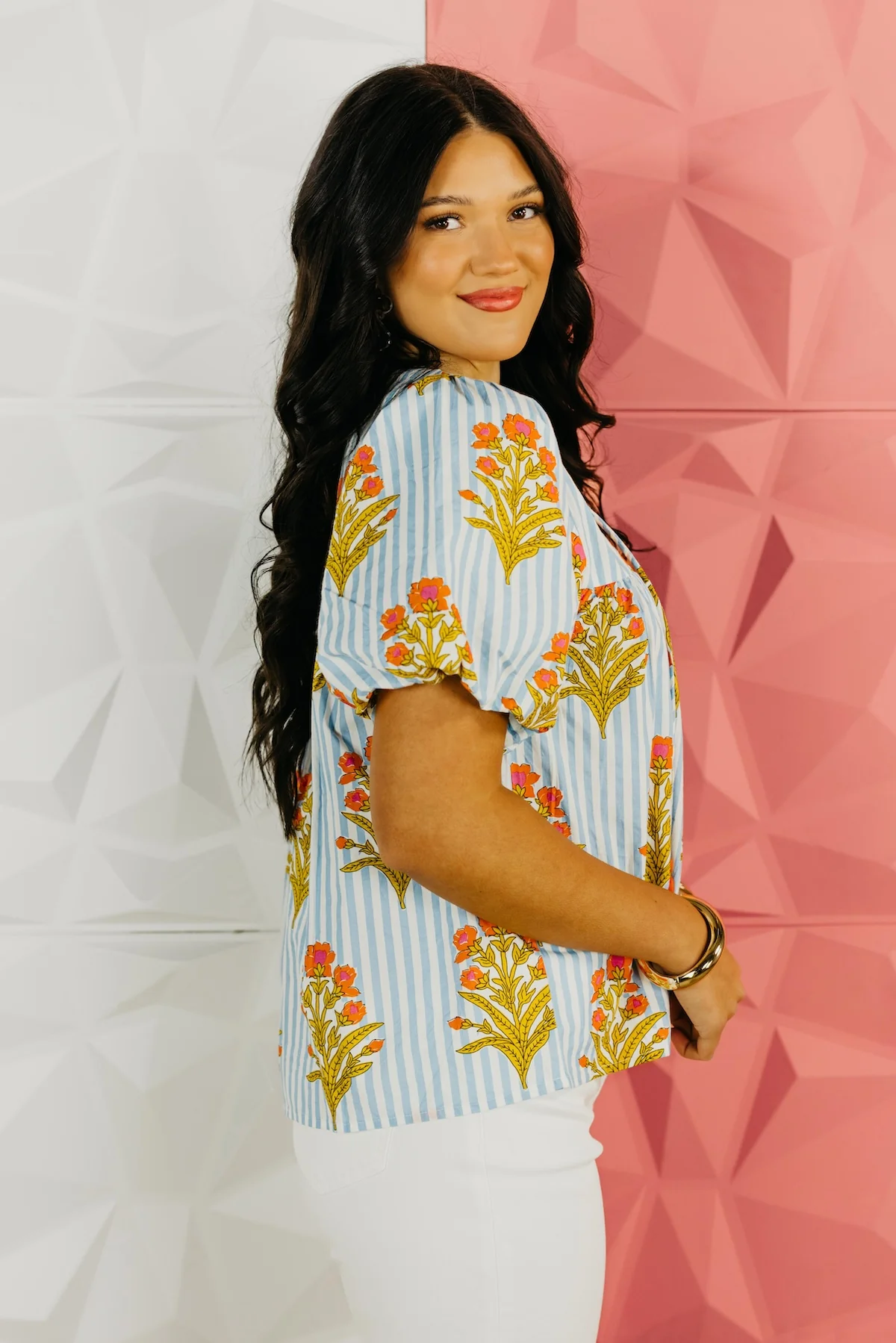 The Hudson Puff Sleeve Floral Top - Image 8