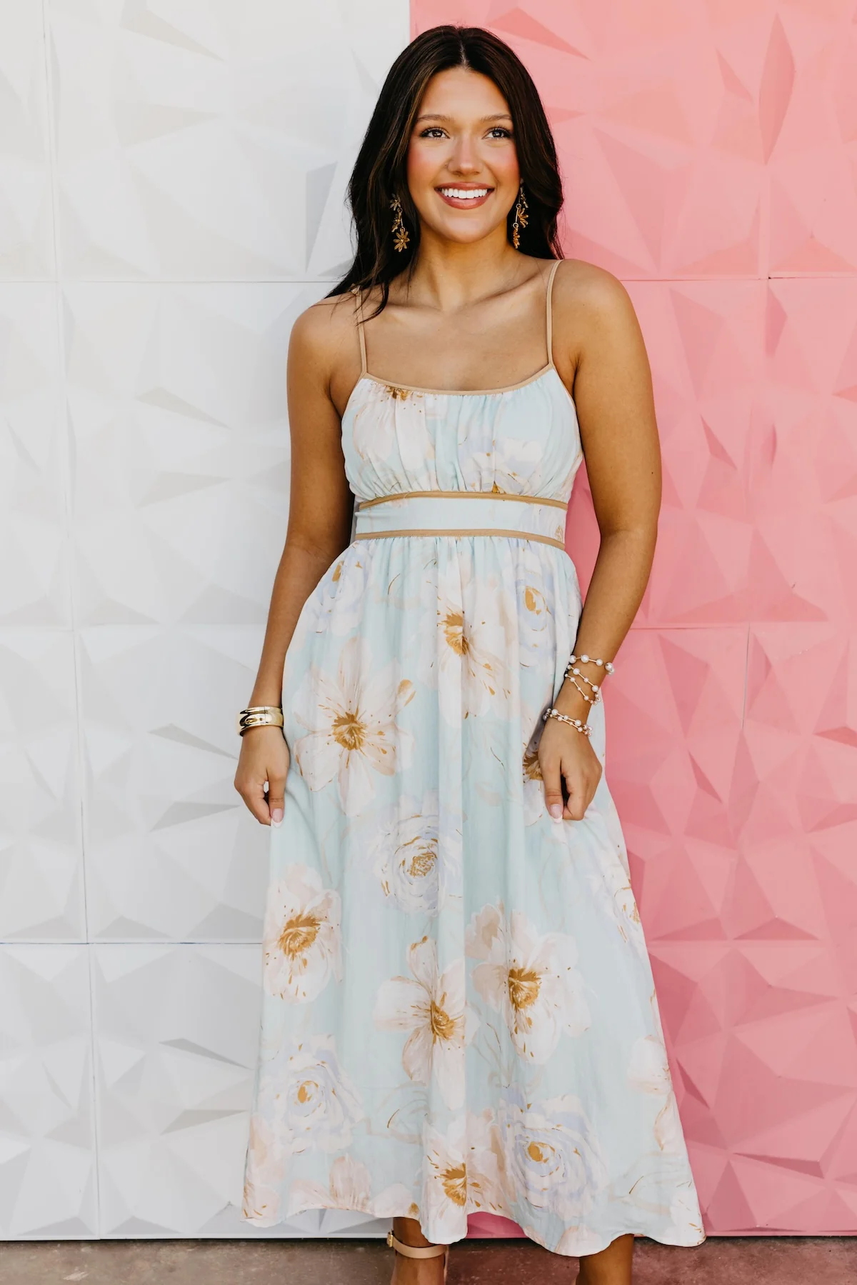 The Iker Watercolor Midi Dress
