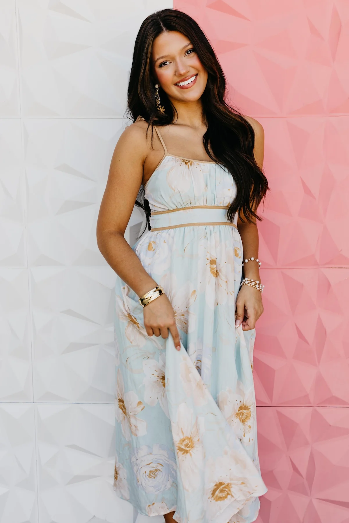 The Iker Watercolor Midi Dress - Image 4