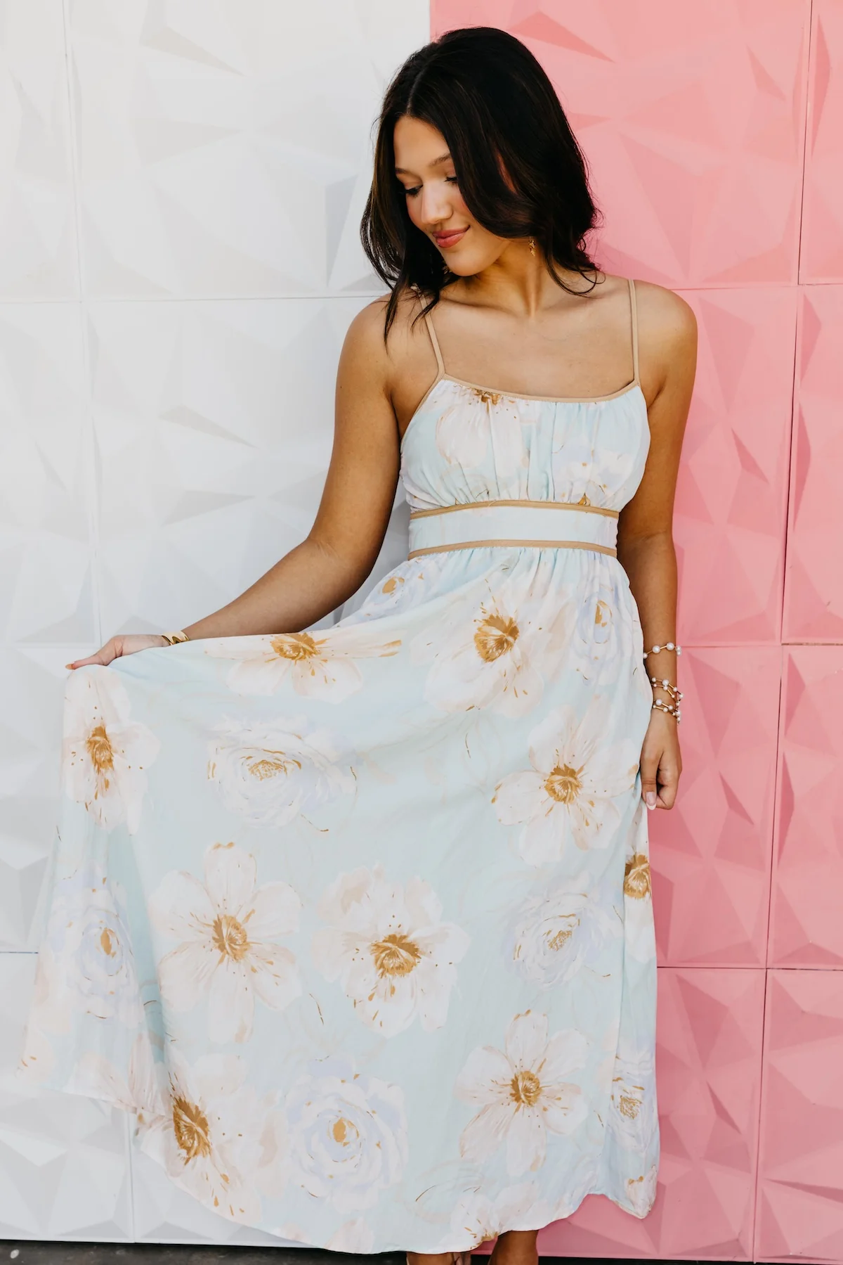 The Iker Watercolor Midi Dress - Image 6