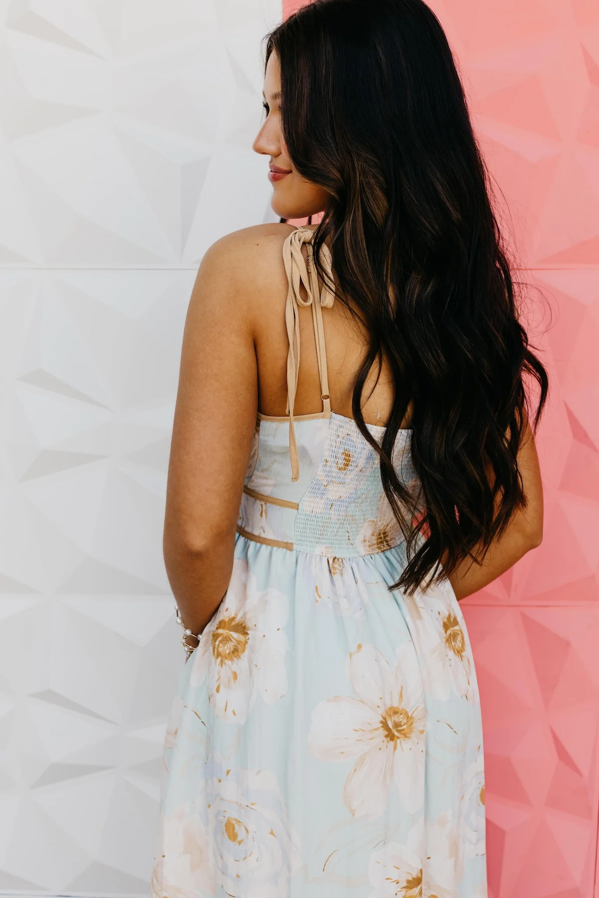 The Iker Watercolor Midi Dress - Image 9