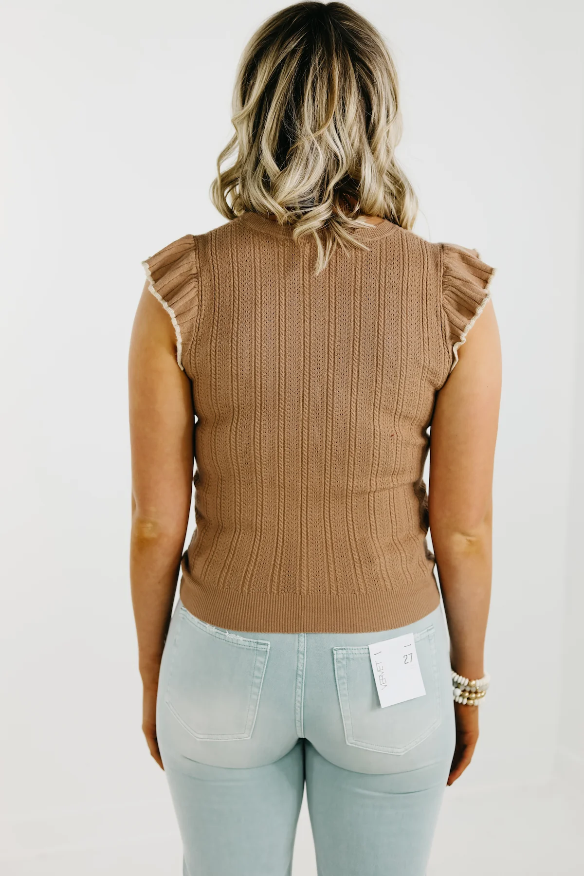The Ingrid Flutter Sleeve Sweater Top - FINAL SALE - Image 11