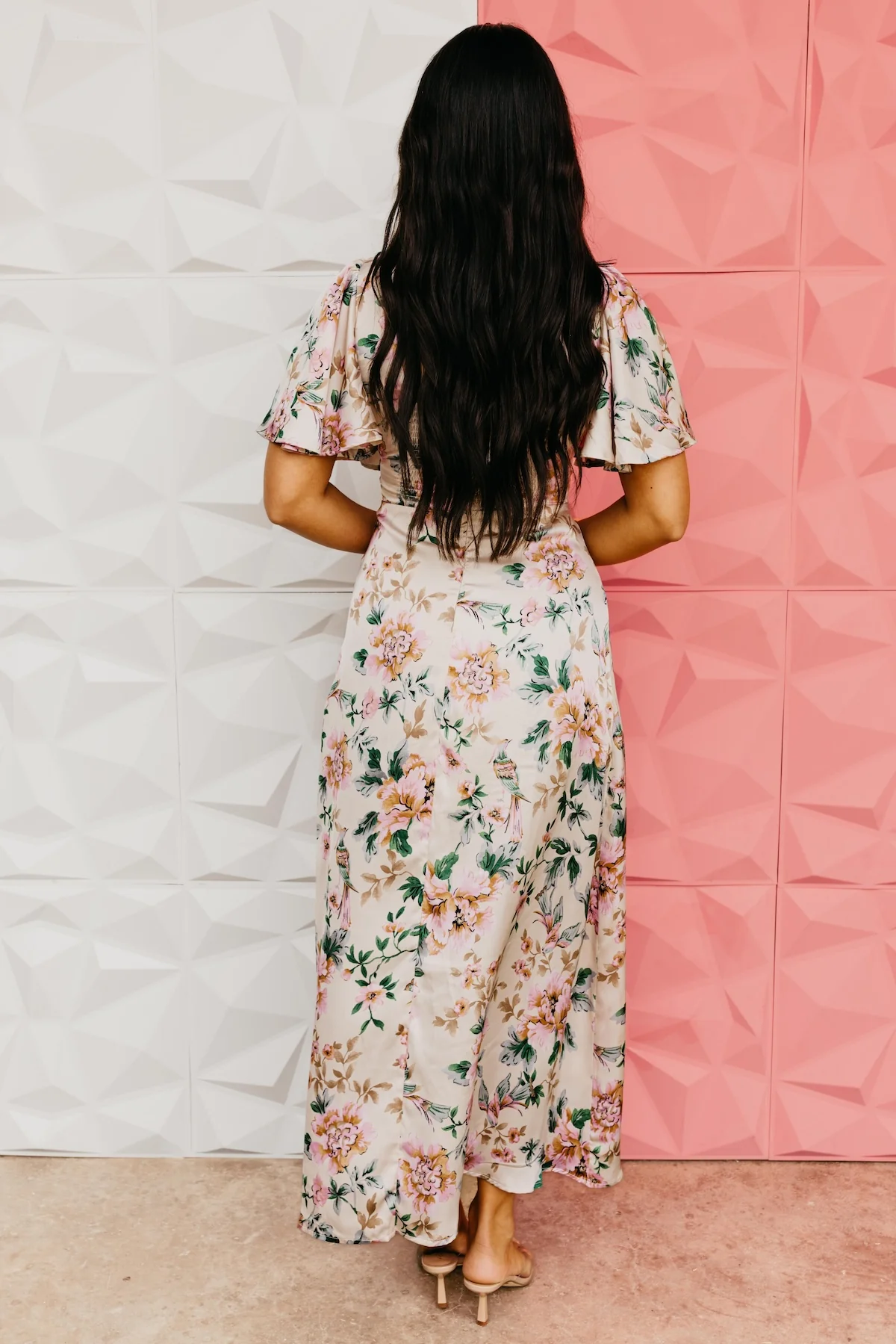The Isabel Floral Tie Back Maxi Dress - Image 10