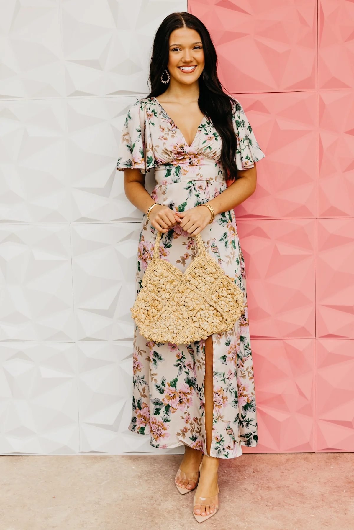 The Isabel Floral Tie Back Maxi Dress - Image 3