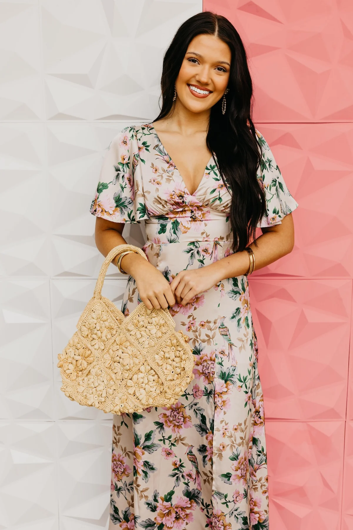 The Isabel Floral Tie Back Maxi Dress - Image 4
