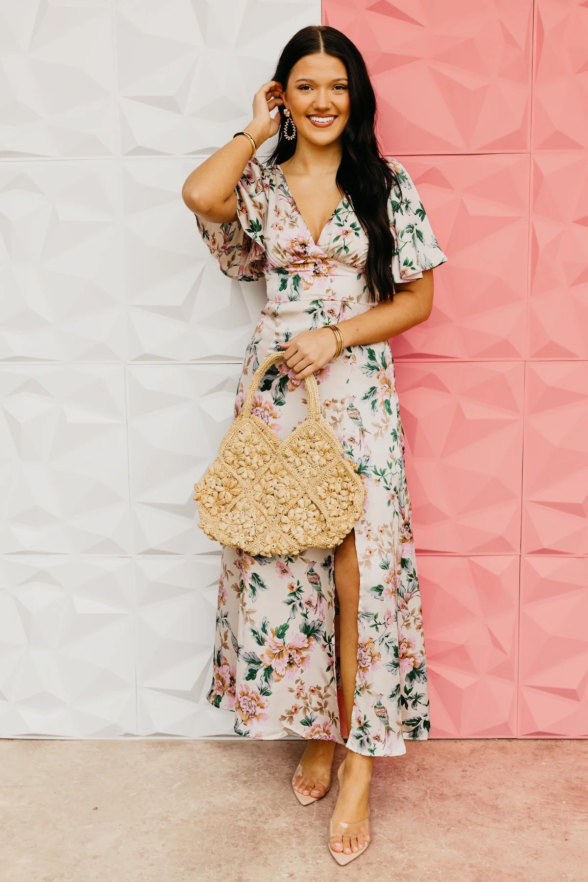 The Isabel Floral Tie Back Maxi Dress - Image 5