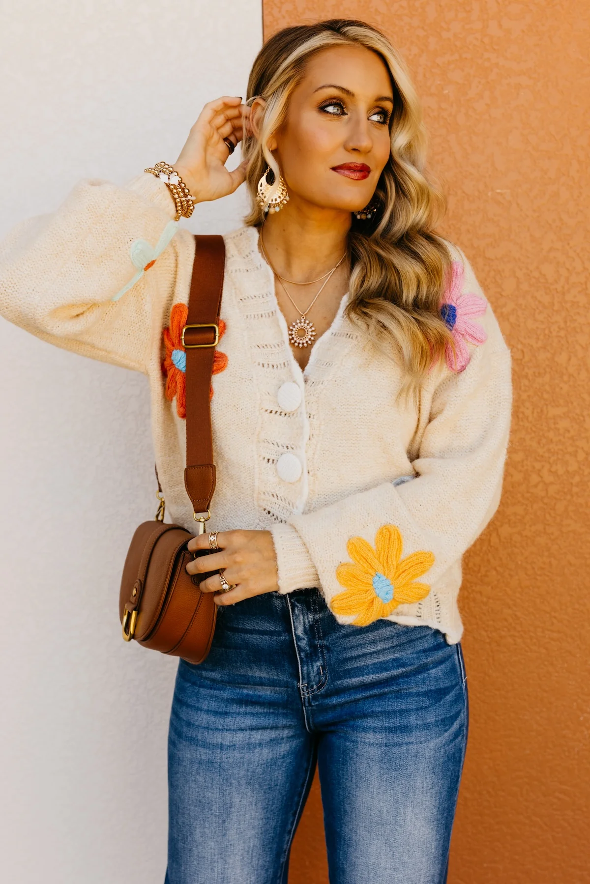 The Isabella Floral Scallop Cardigan - Image 9