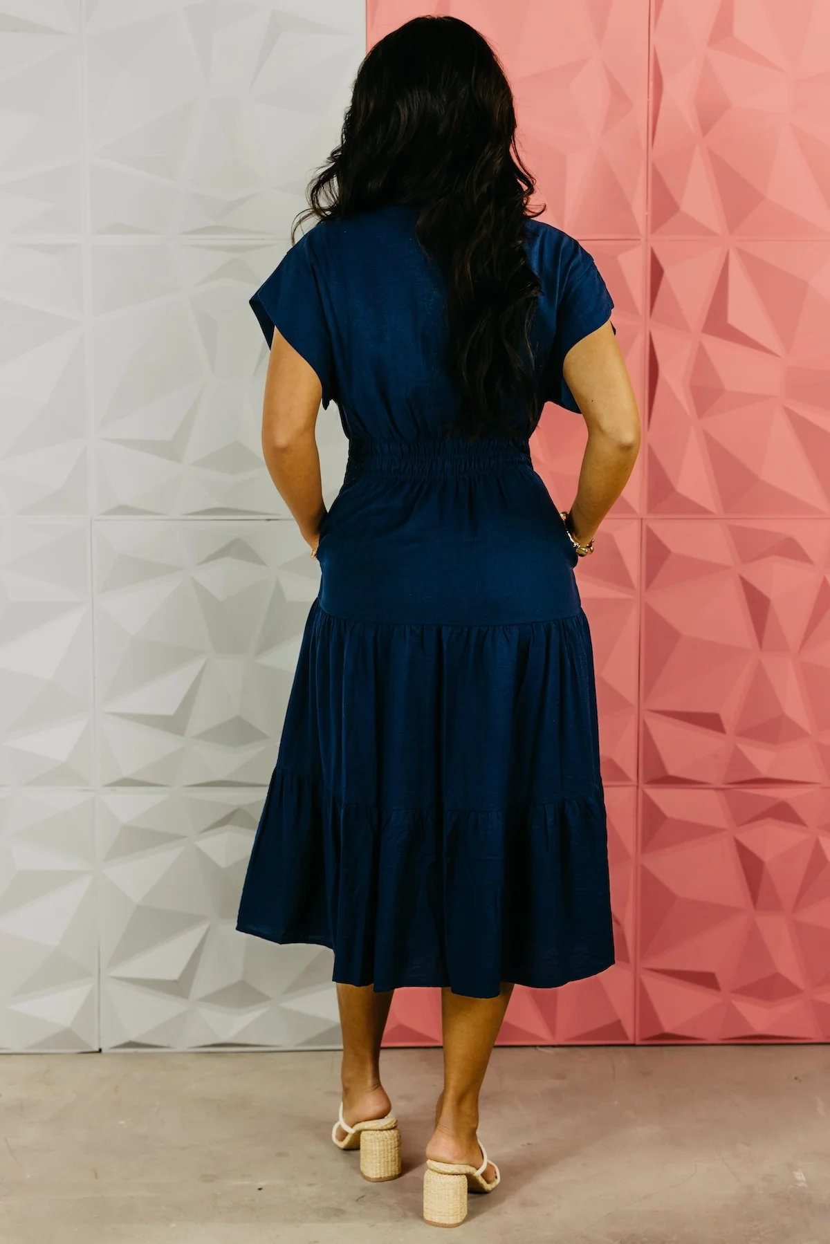 The Isaiah Embroidered Tiered Midi Dress - Image 10