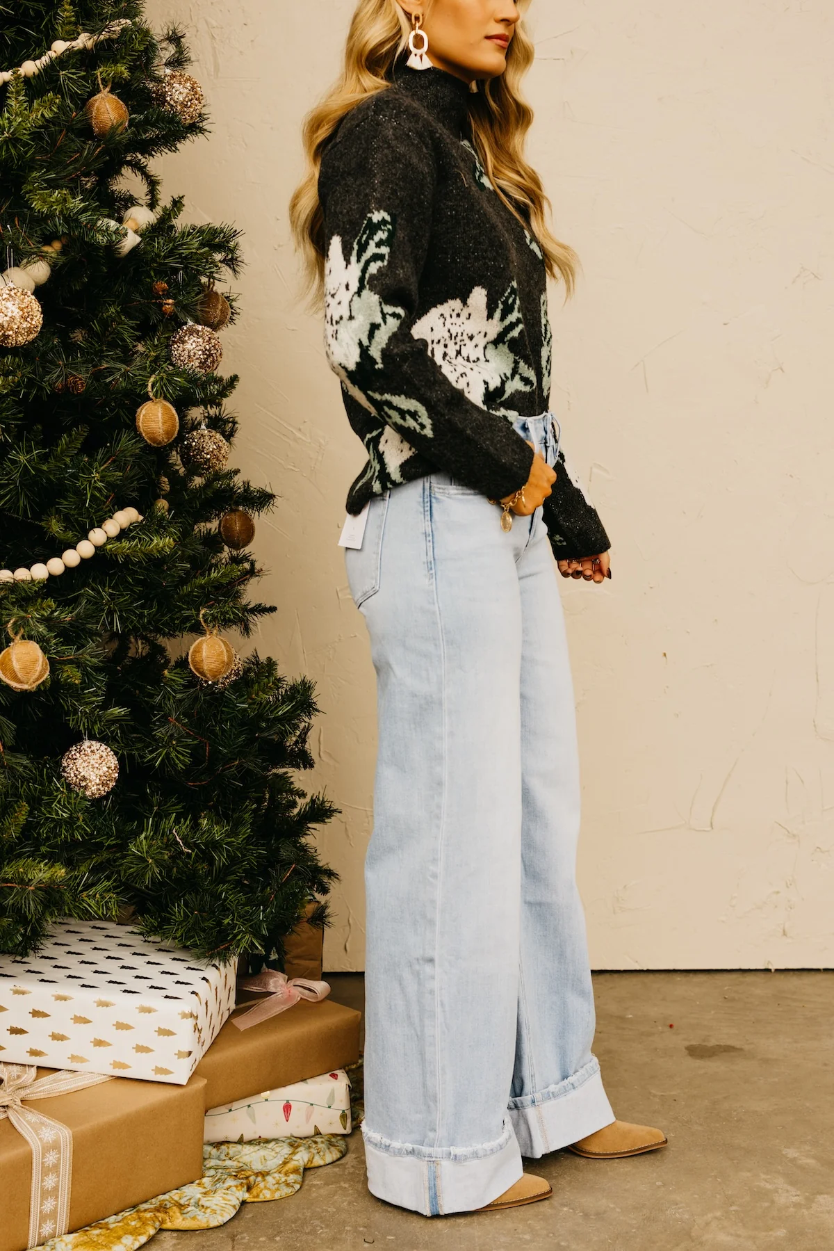 Flying Monkey Denim | The Ivy Cuff Baggy Wide Denim - Image 10