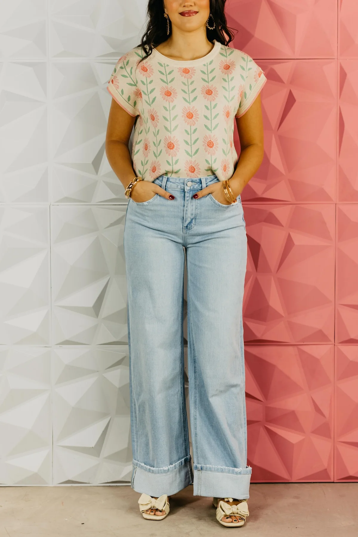 Flying Monkey Denim | The Ivy Cuff Baggy Wide Denim - Image 2