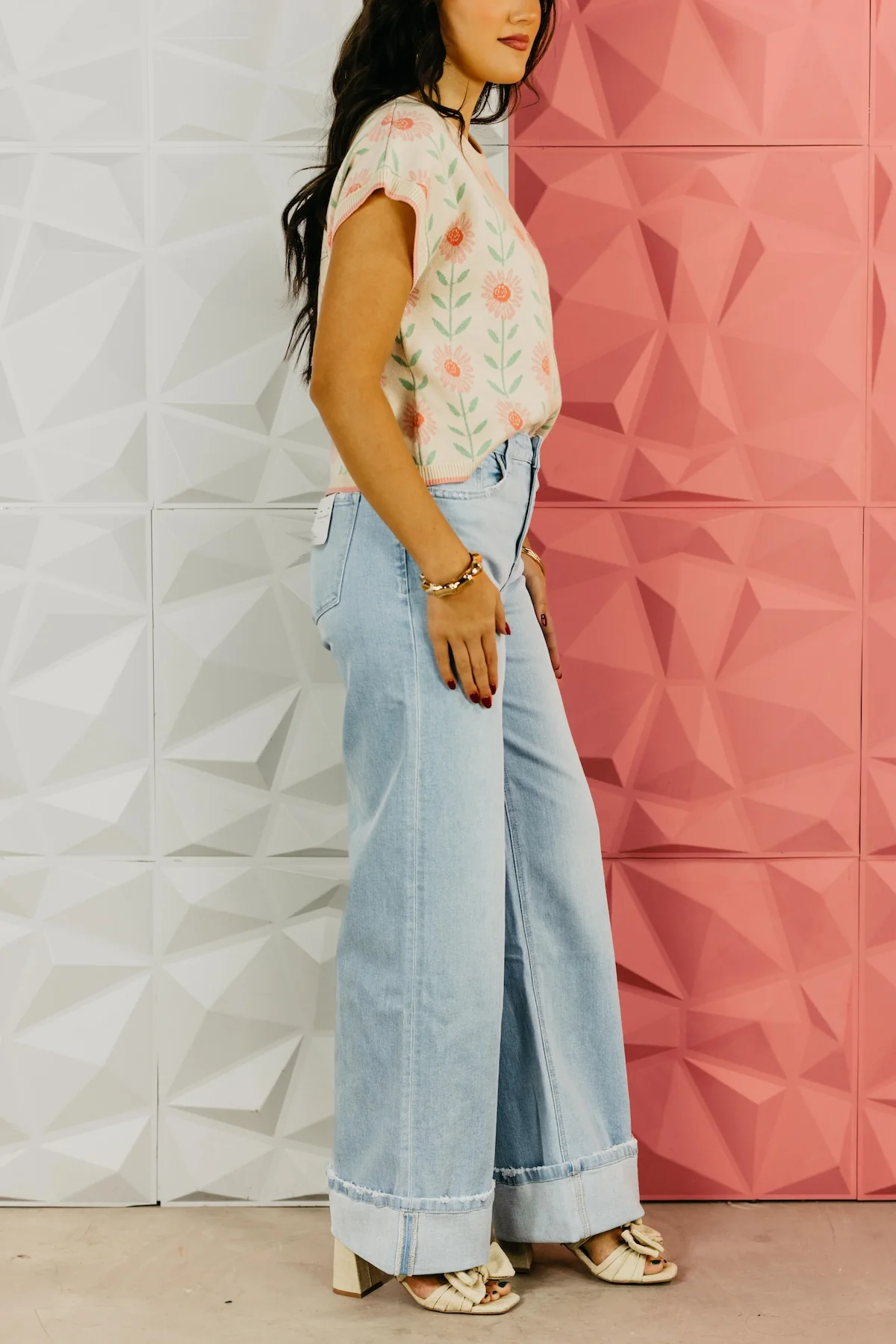 Flying Monkey Denim | The Ivy Cuff Baggy Wide Denim - Image 4