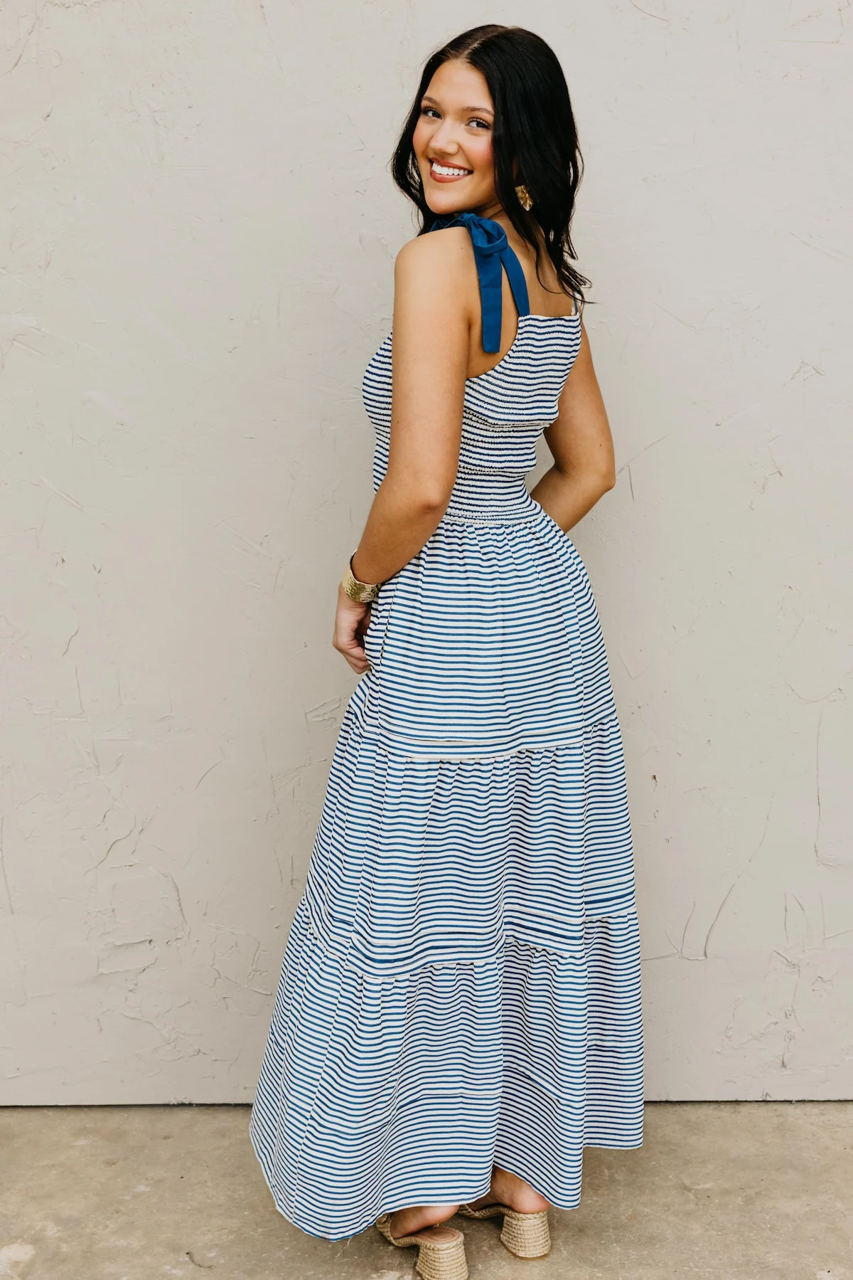 The Izabella Smocked Tiered Maxi Dress - Image 7