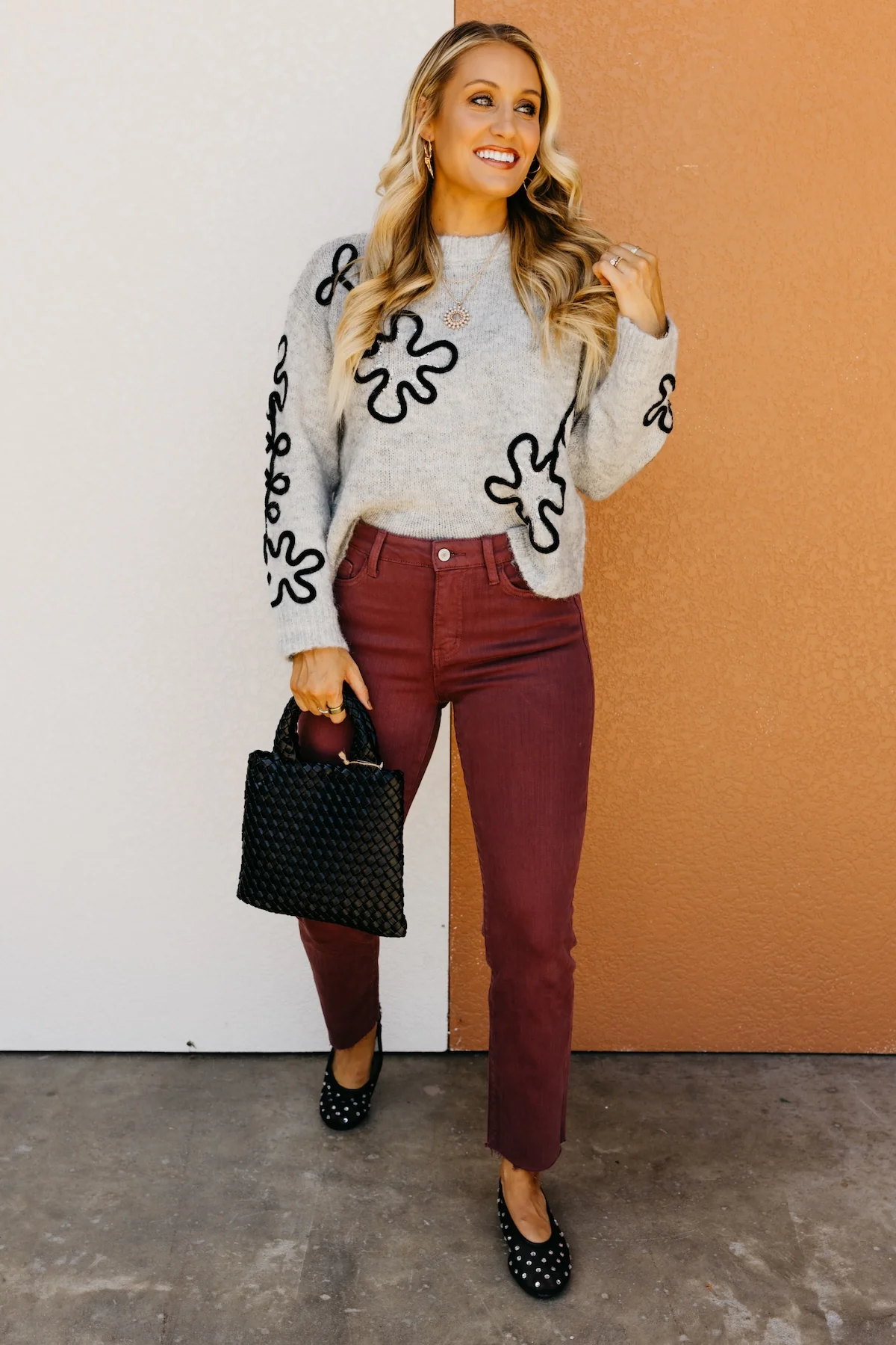 The Jabari Floral Sequin Sweater - Image 2