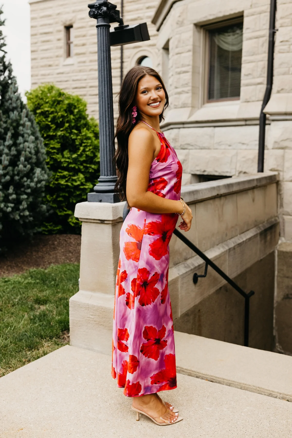 The Jada Floral Halter Maxi Dress - Image 11