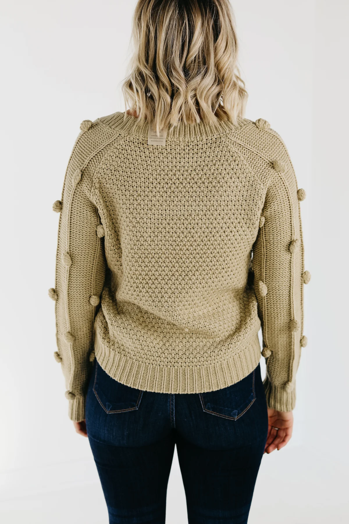The Jaelyn Pom Sleeve Sweater - FINAL SALE - Image 13