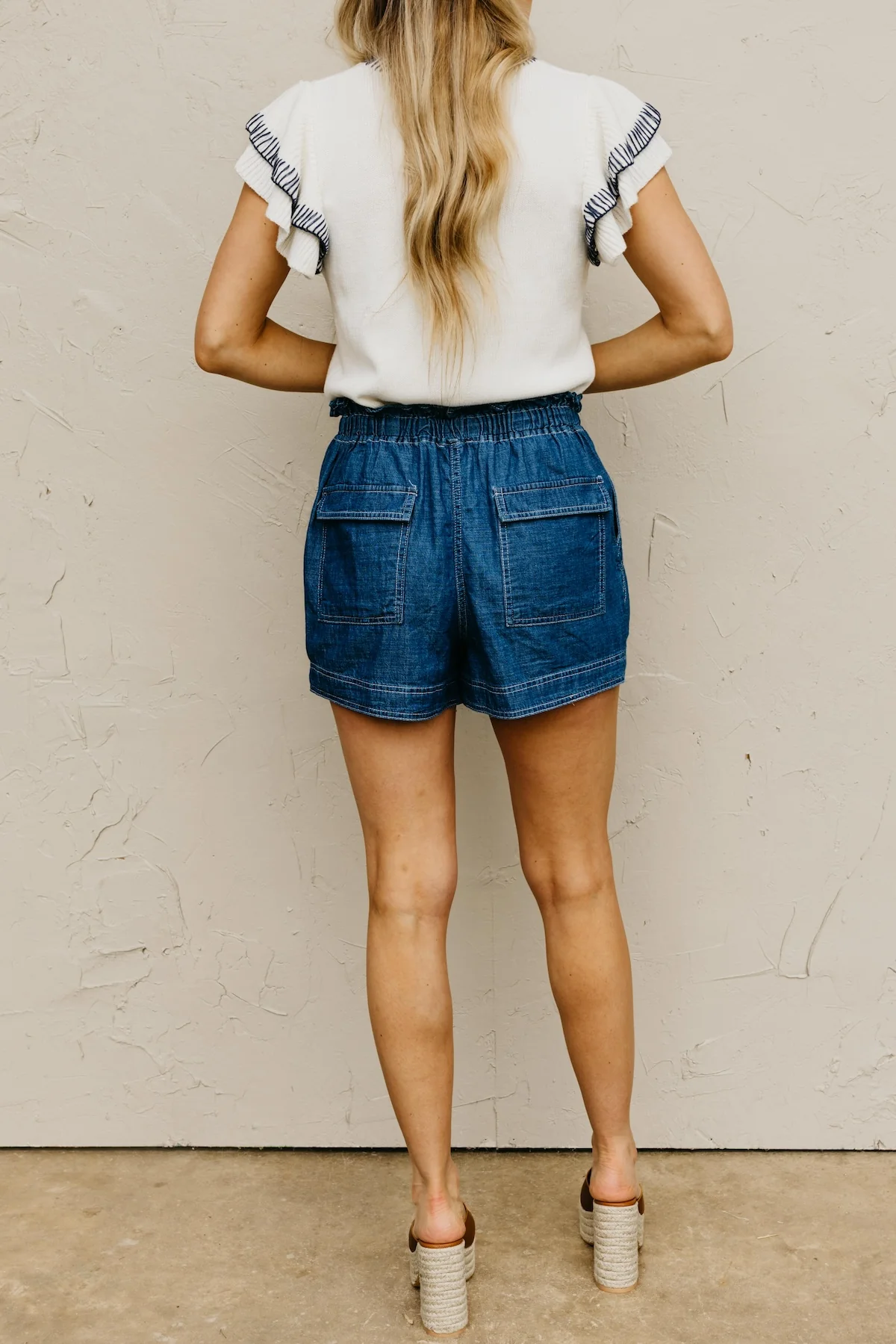 The Jake Ruffle Waist Shorts - Image 5