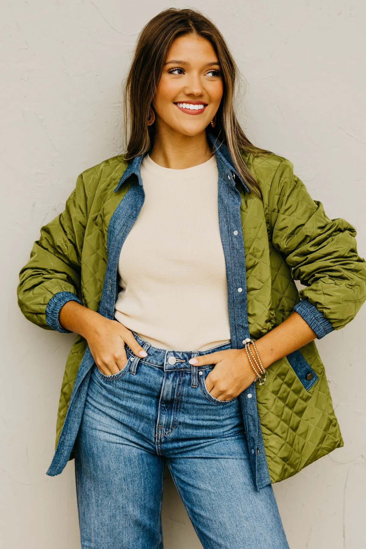 The Janae Contrast Quilted Jacket - Image 10