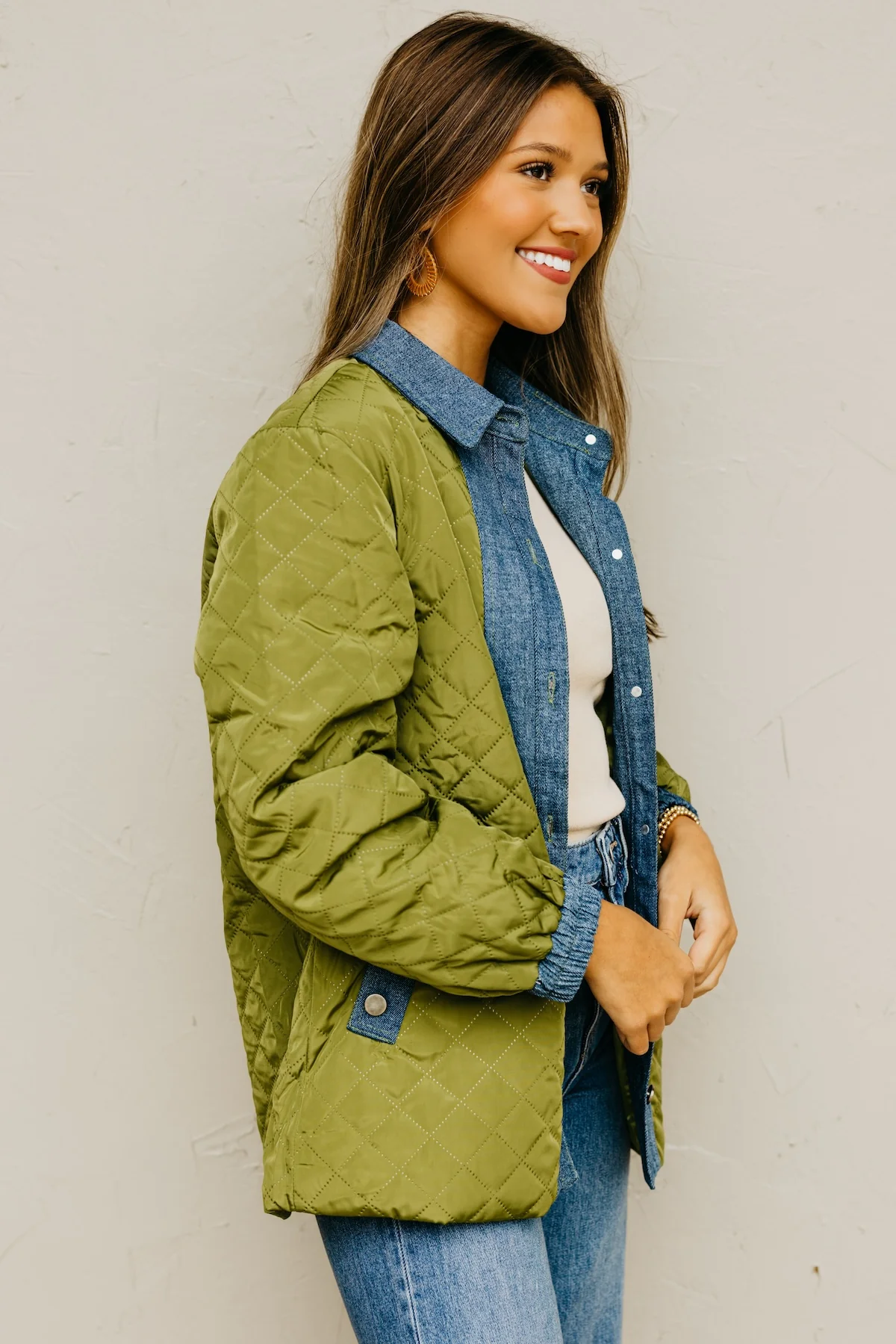 The Janae Contrast Quilted Jacket - Image 11