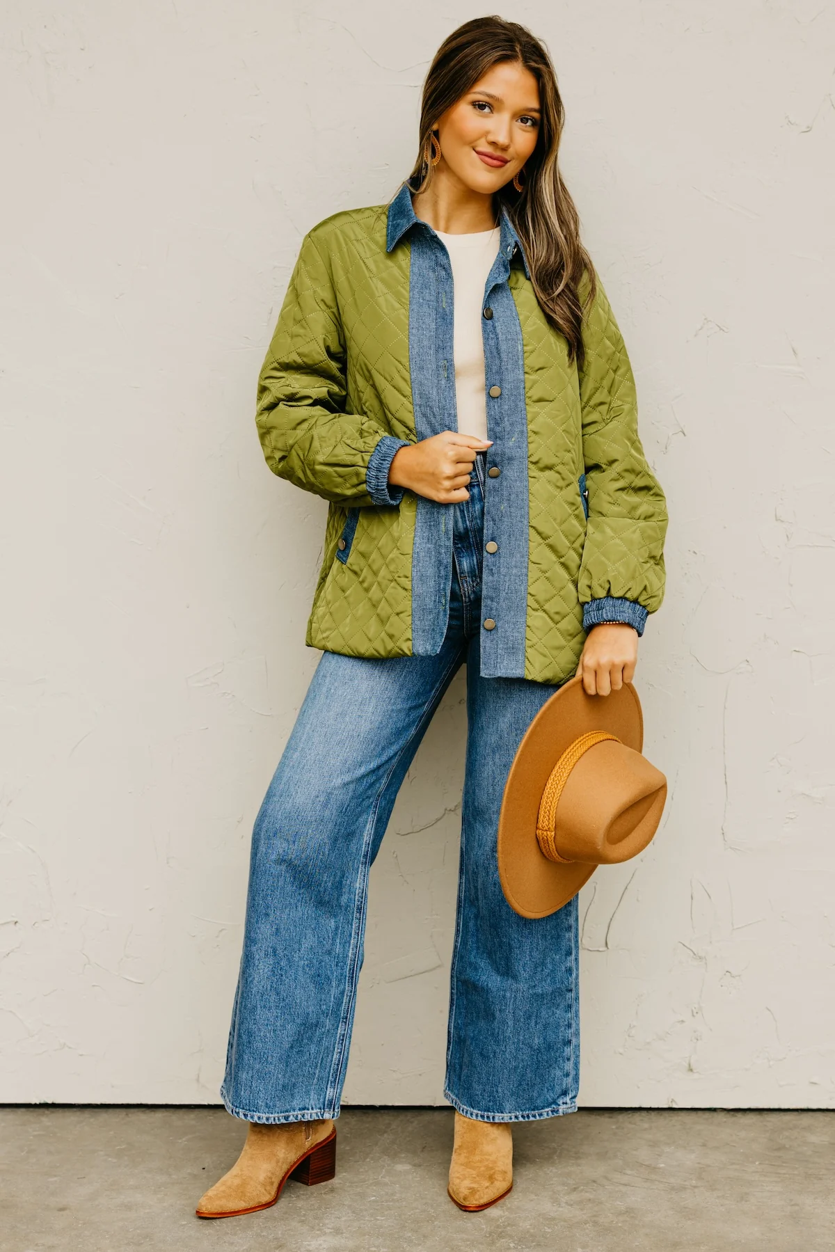 The Janae Contrast Quilted Jacket - Image 2