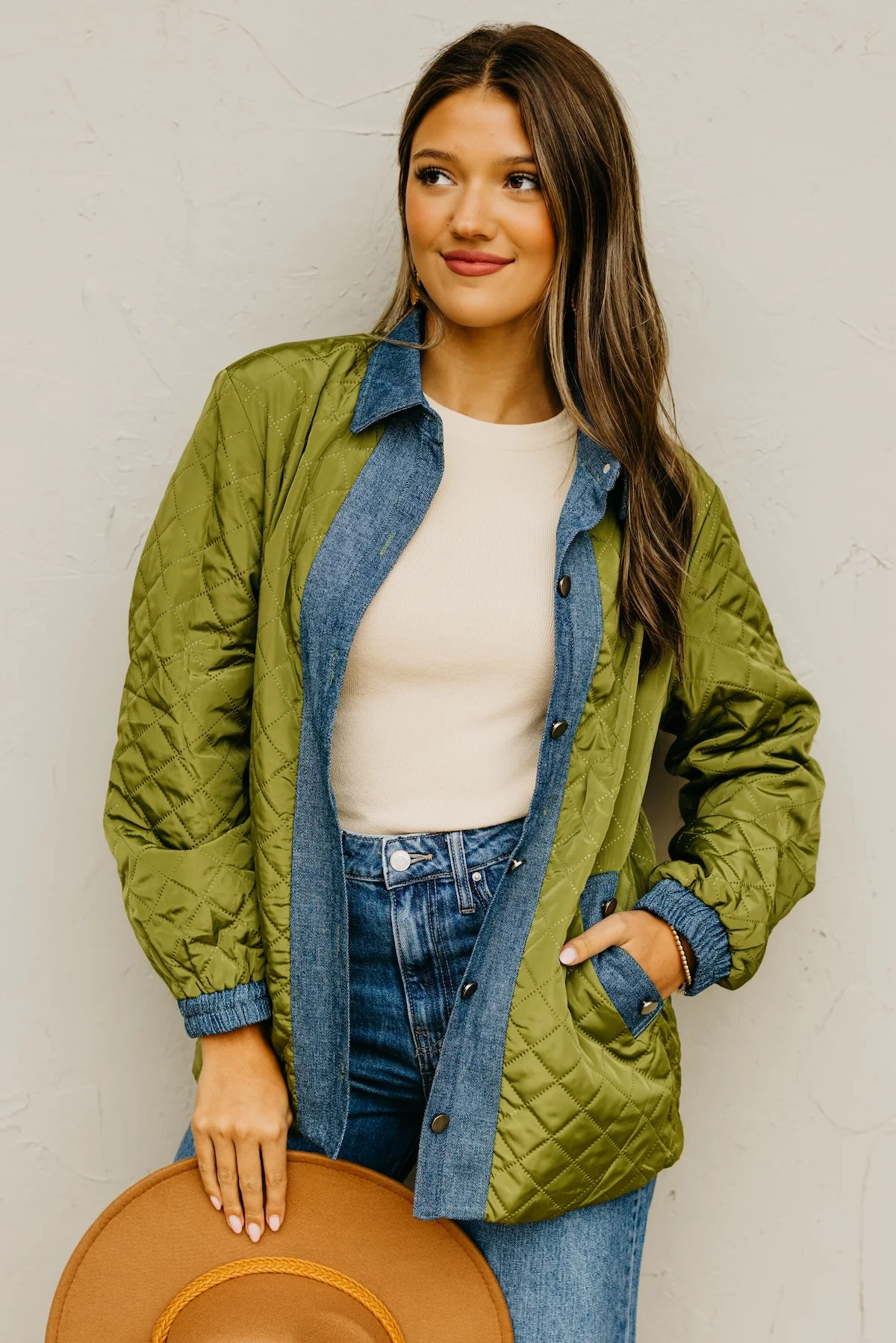 The Janae Contrast Quilted Jacket - Image 3