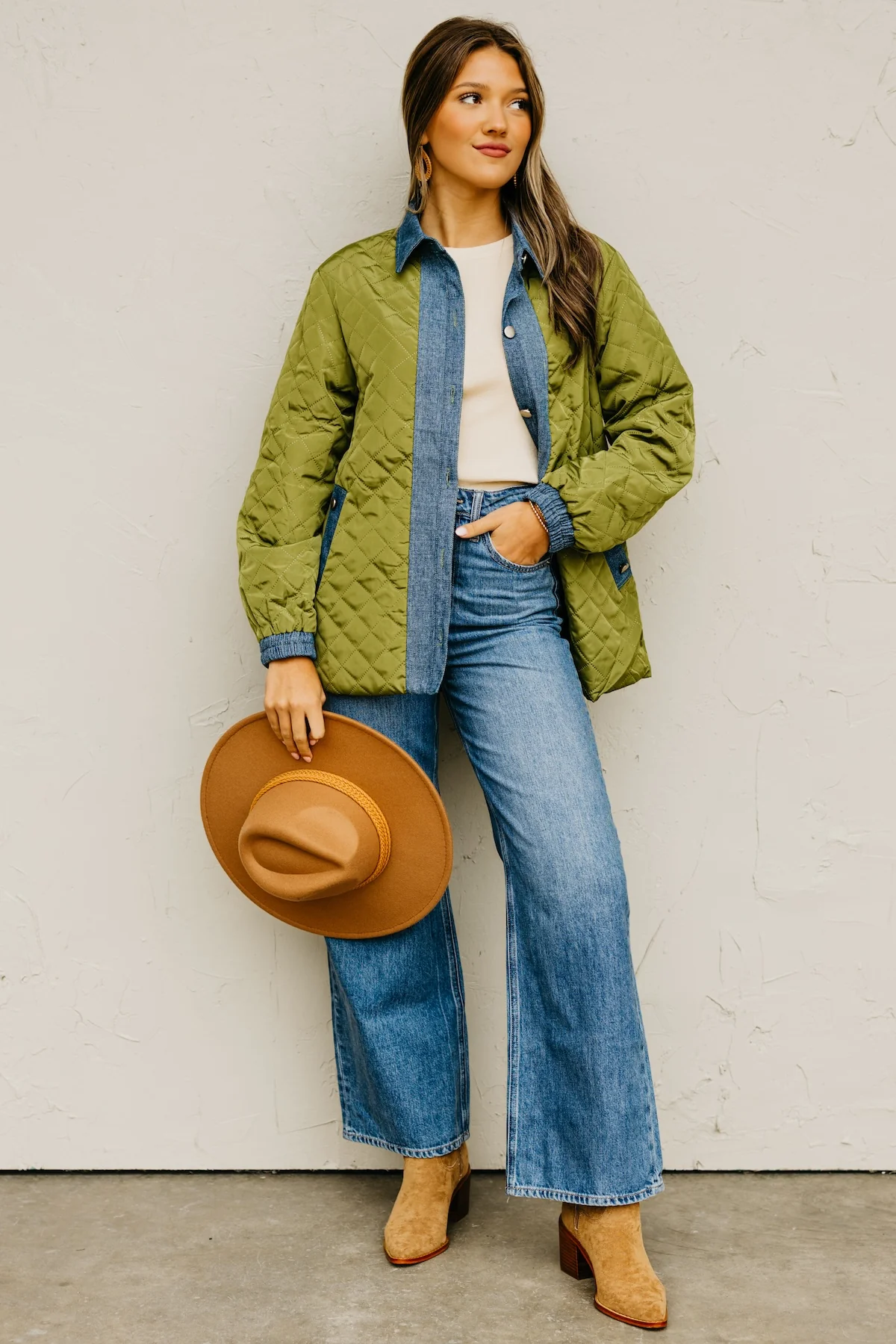 The Janae Contrast Quilted Jacket - Image 4