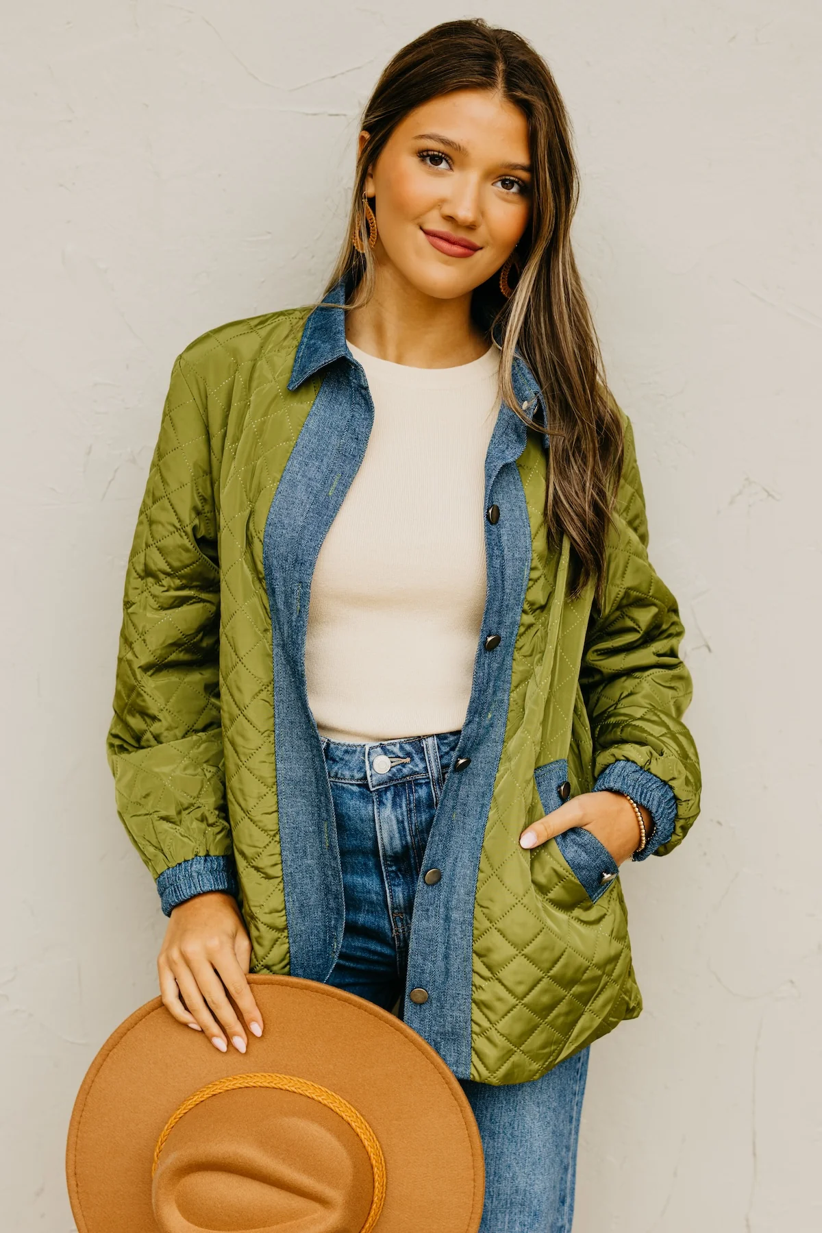 The Janae Contrast Quilted Jacket - Image 5