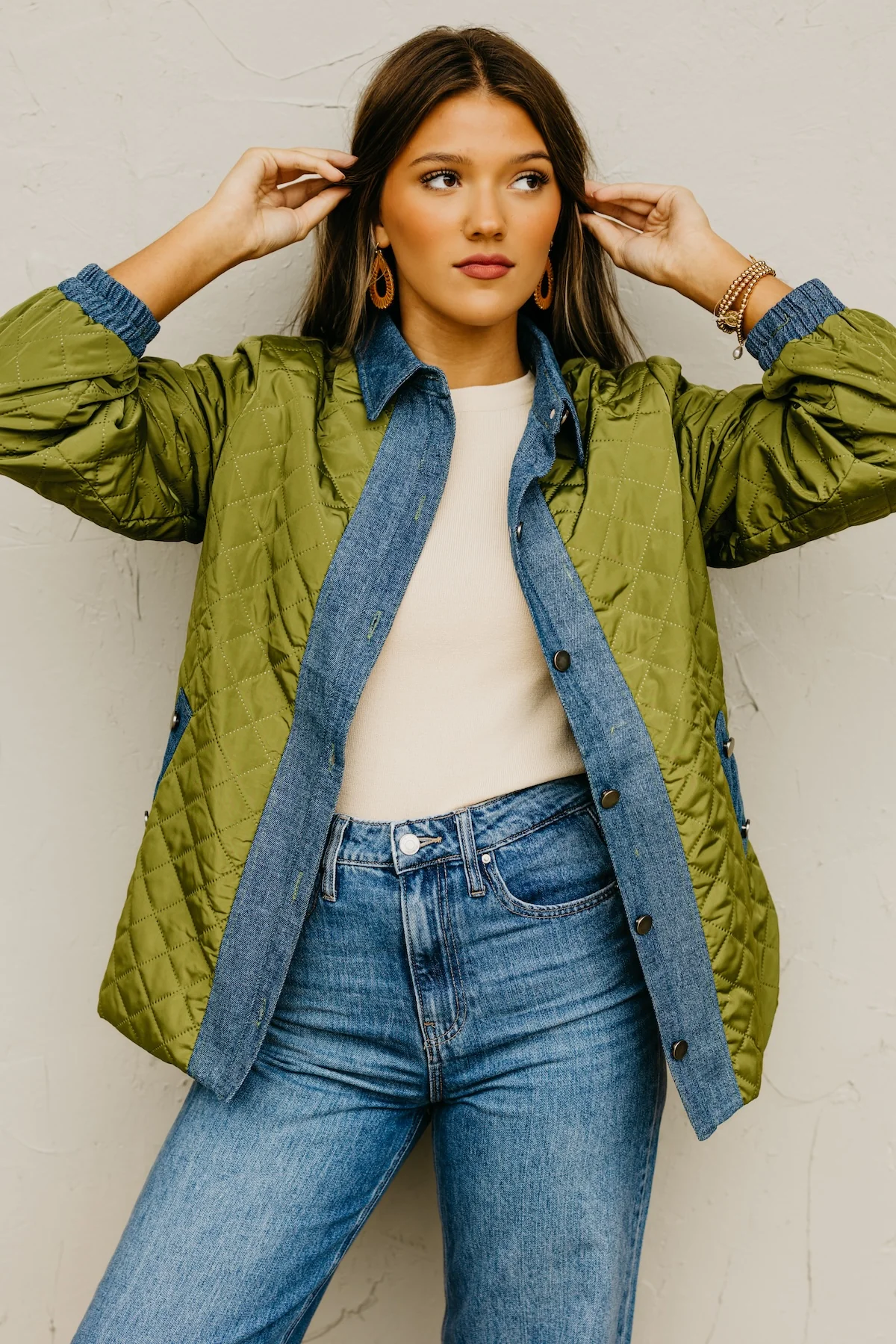 The Janae Contrast Quilted Jacket - Image 6