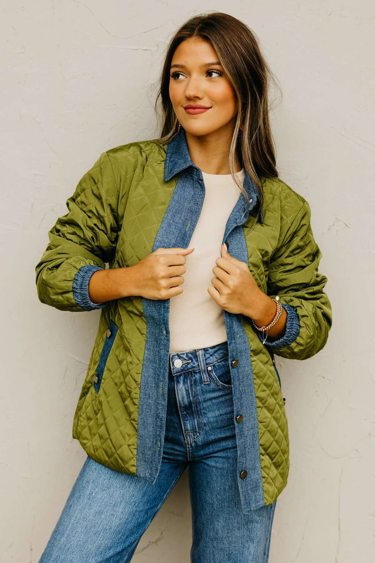 The Janae Contrast Quilted Jacket - Image 7