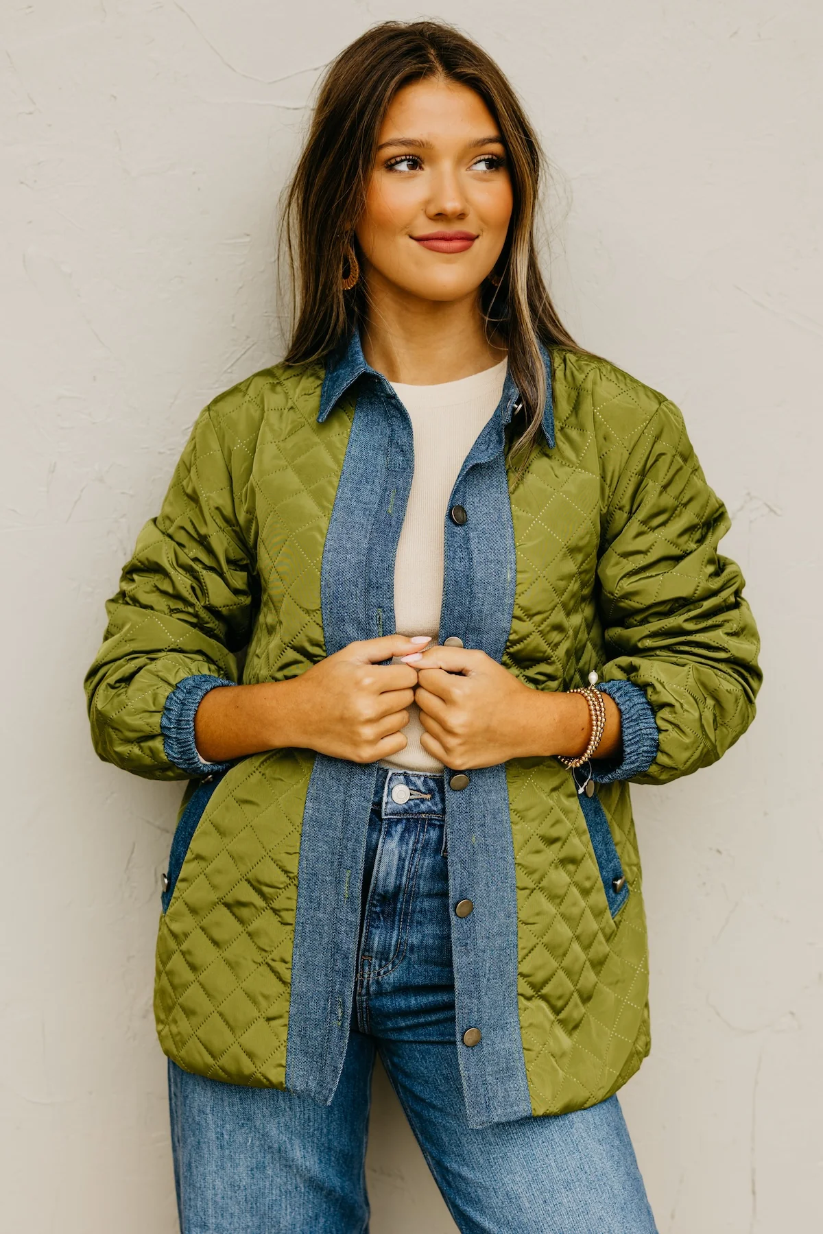 The Janae Contrast Quilted Jacket - Image 8