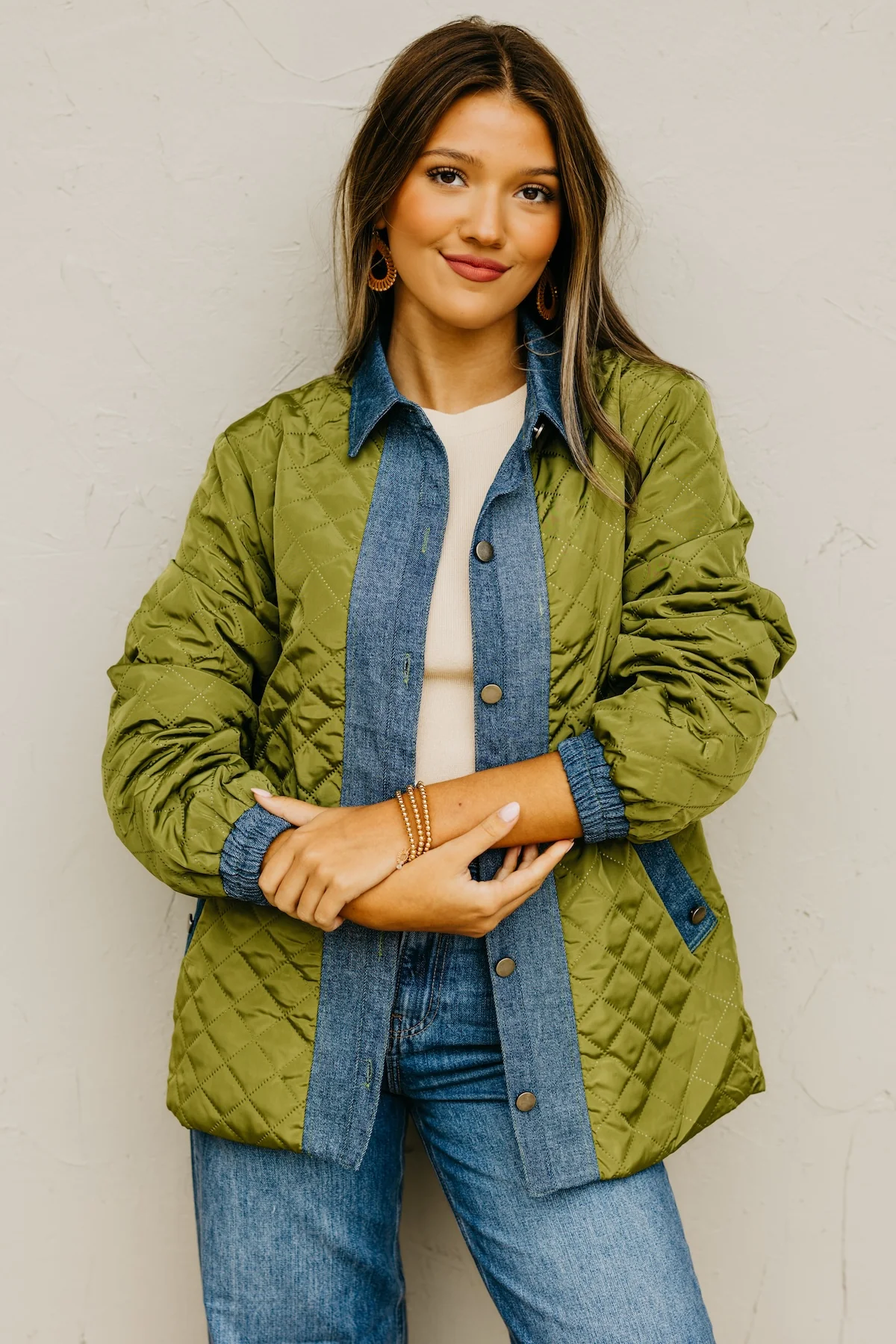 The Janae Contrast Quilted Jacket - Image 9