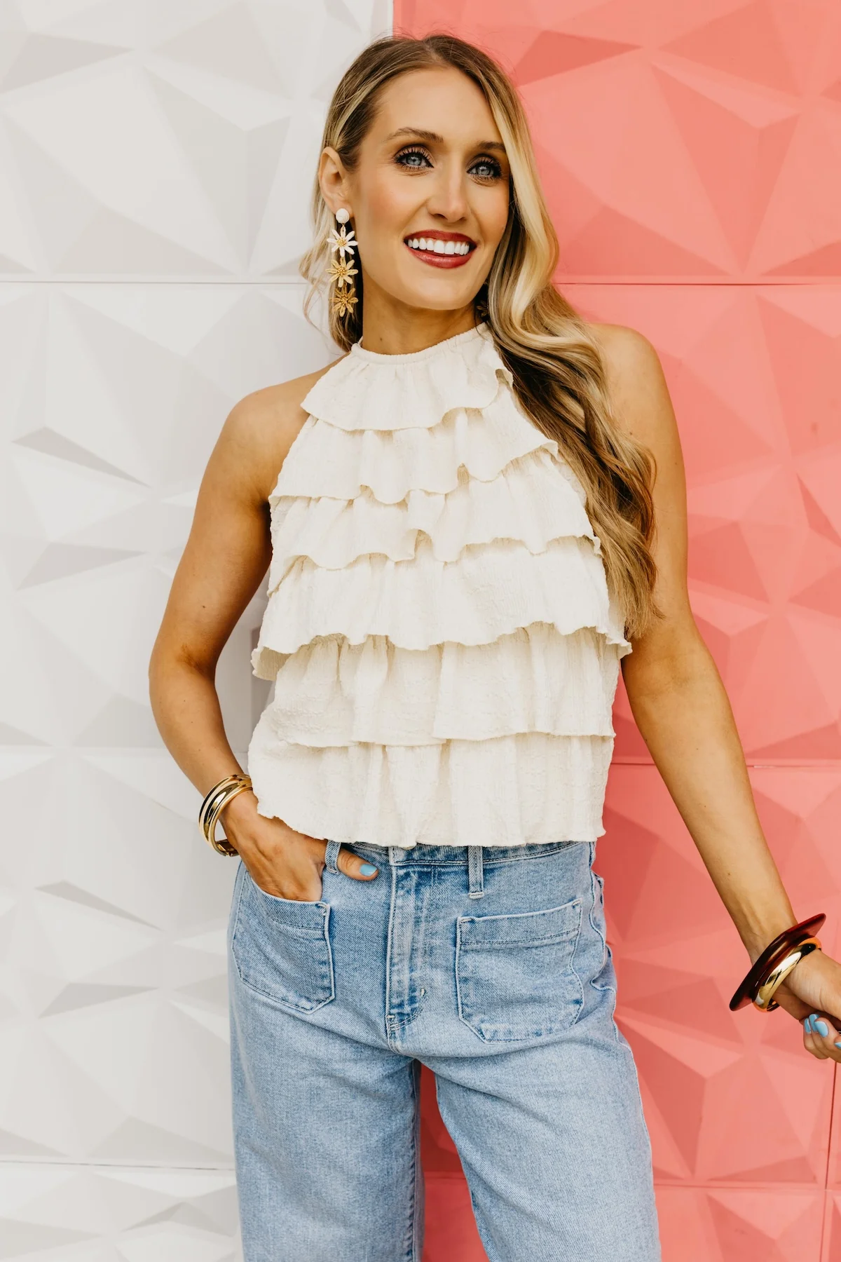 The Jase Ruffle Halter Top - Image 6