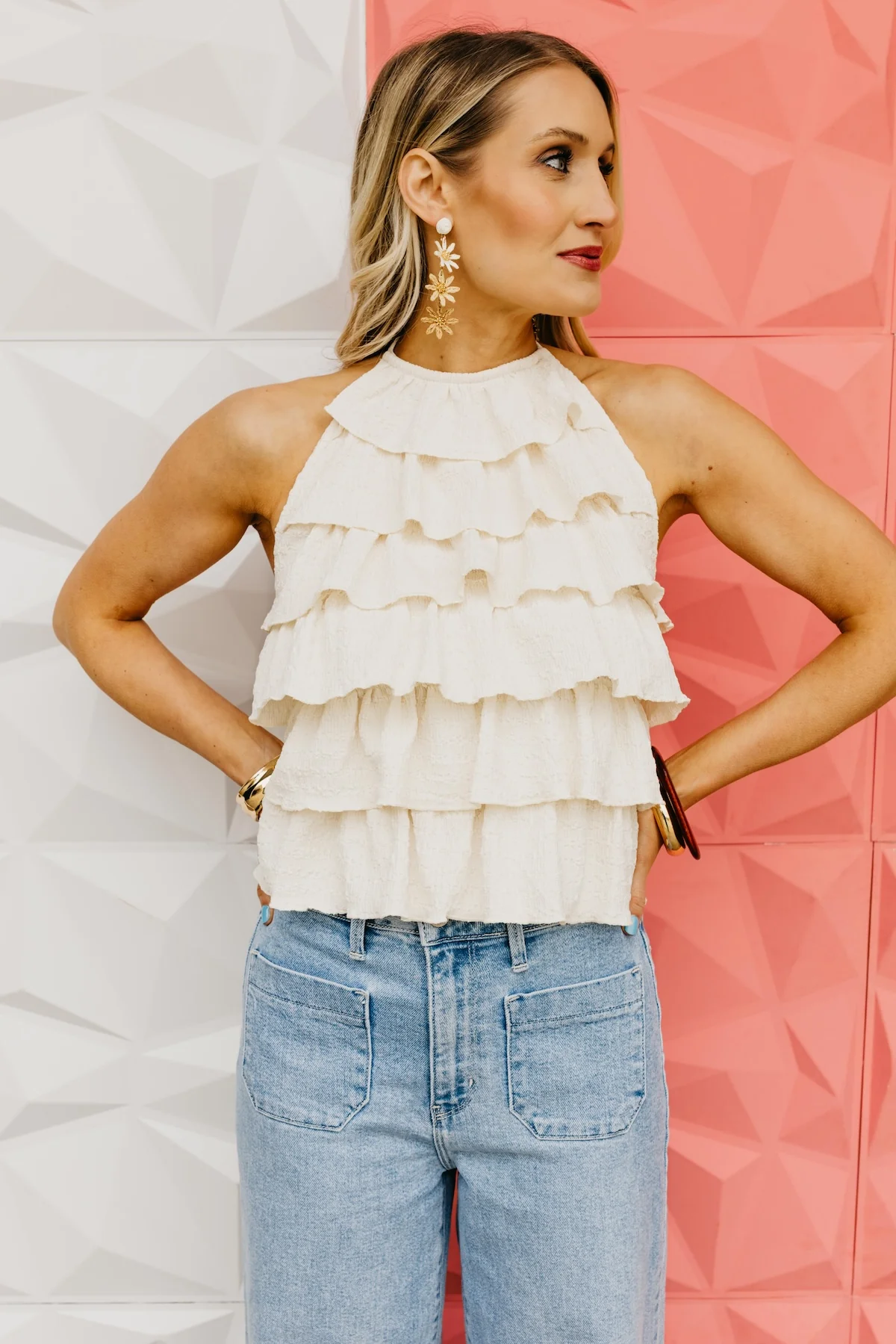 The Jase Ruffle Halter Top - Image 7