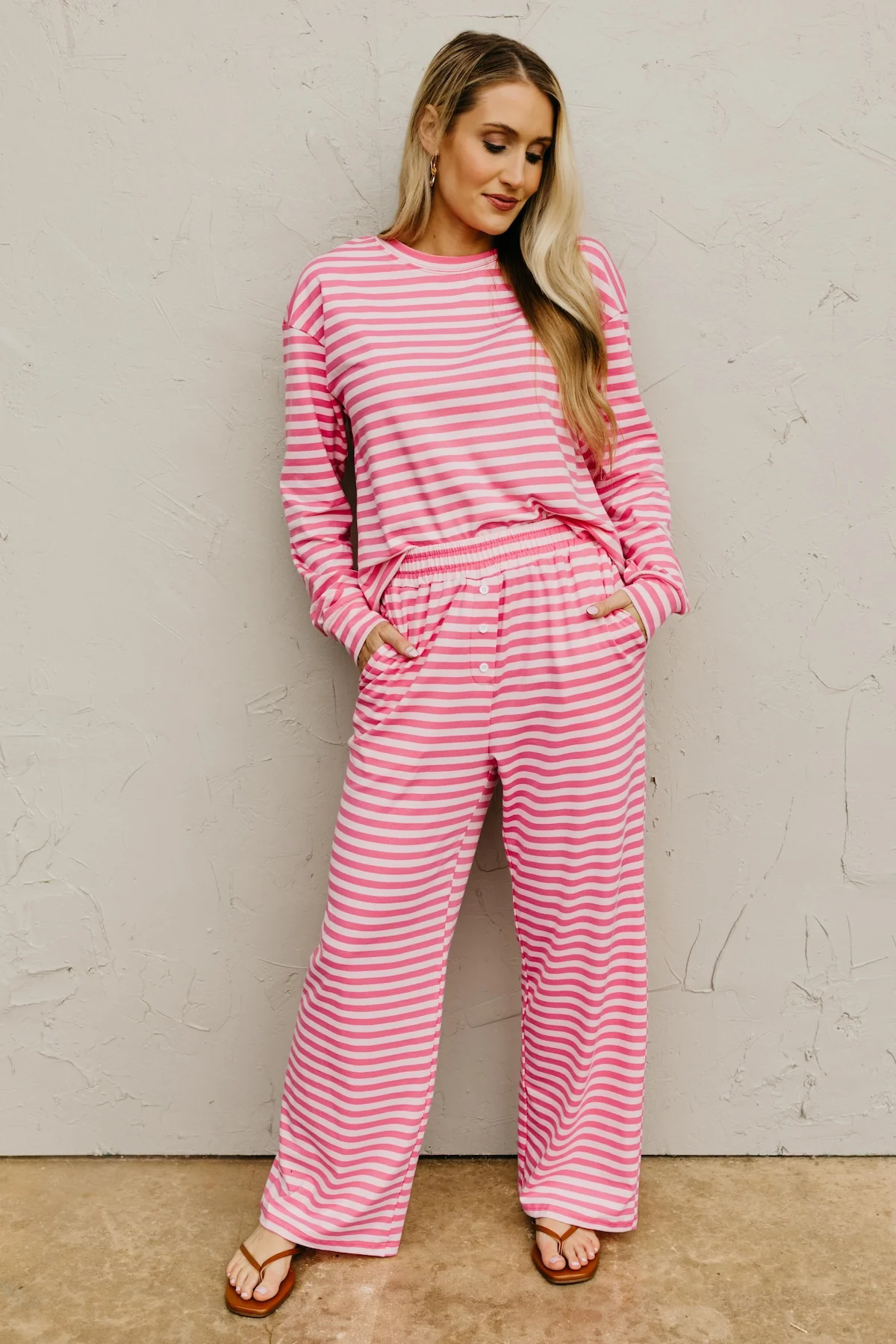 The Steven Striped Lounge Set - Image 2